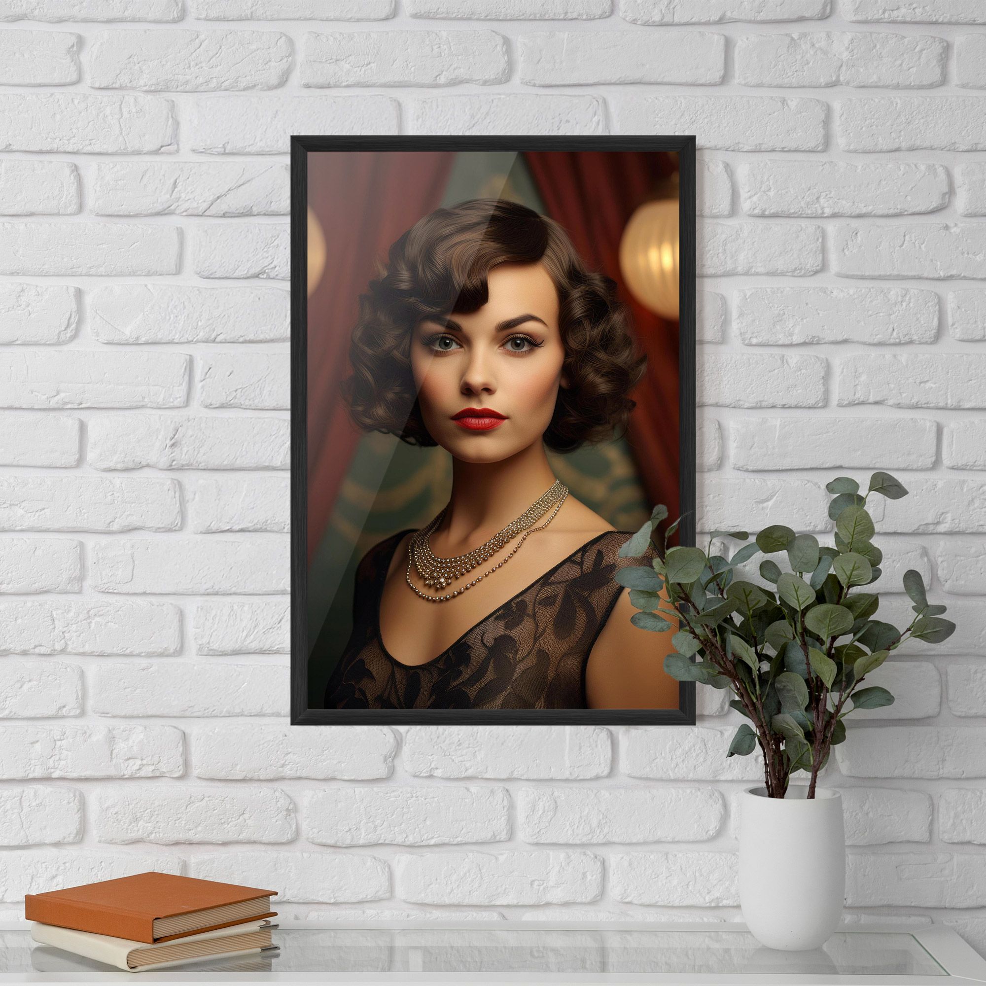 Elegant Vintage Woman mockup 5