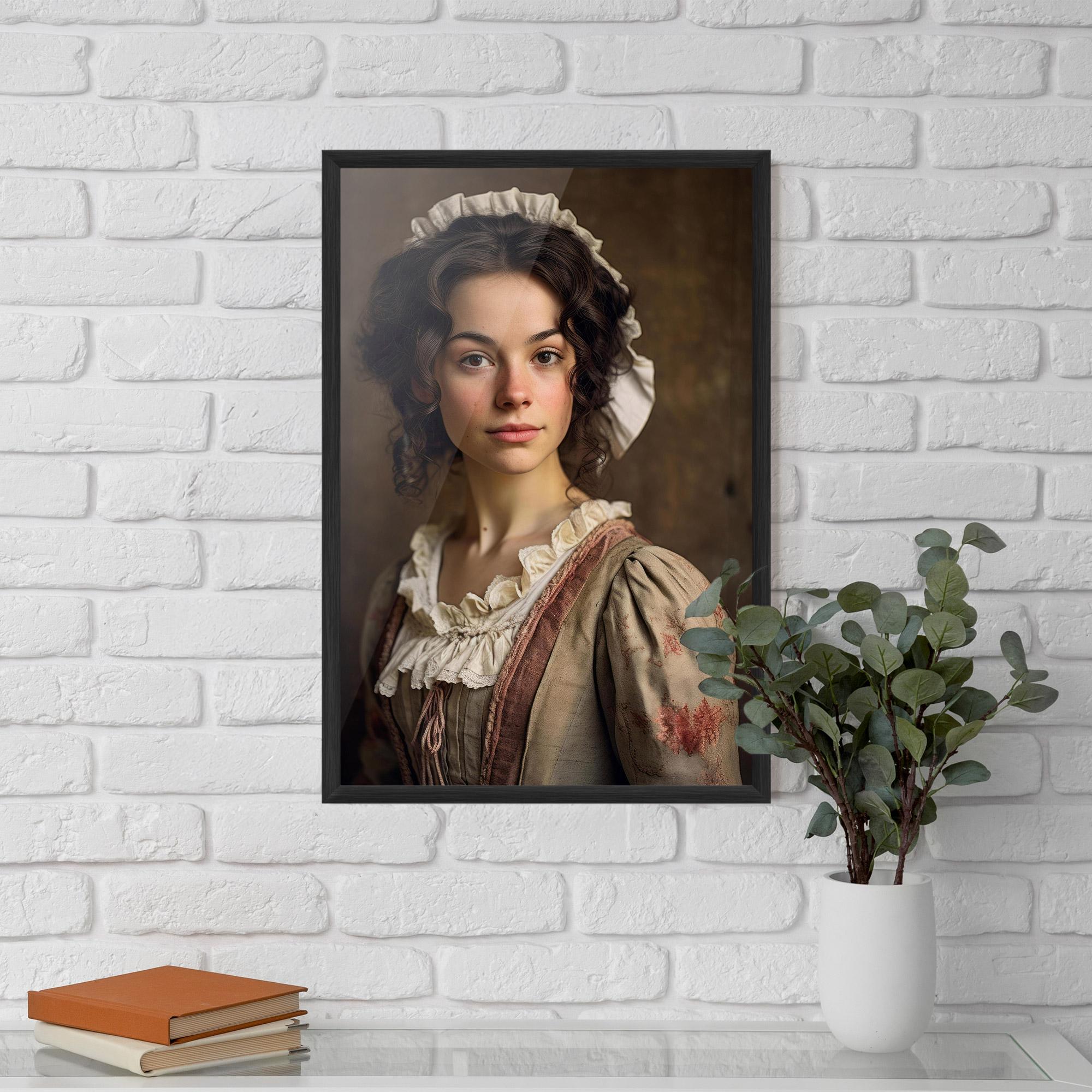 Gerahmte Poster Light Green Dress mockup 5