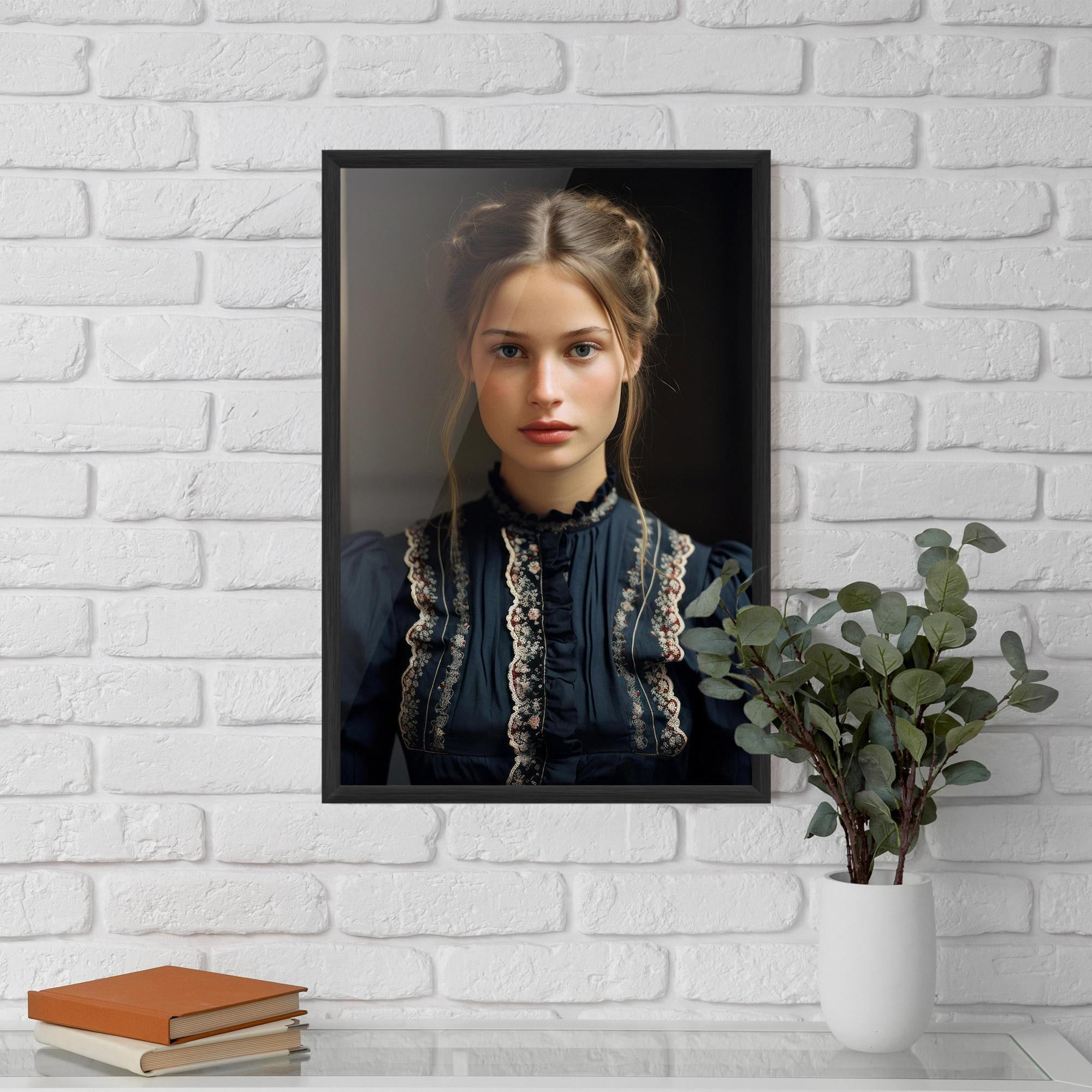 Gerahmte Poster Vintage Blue Eyes mockup 5