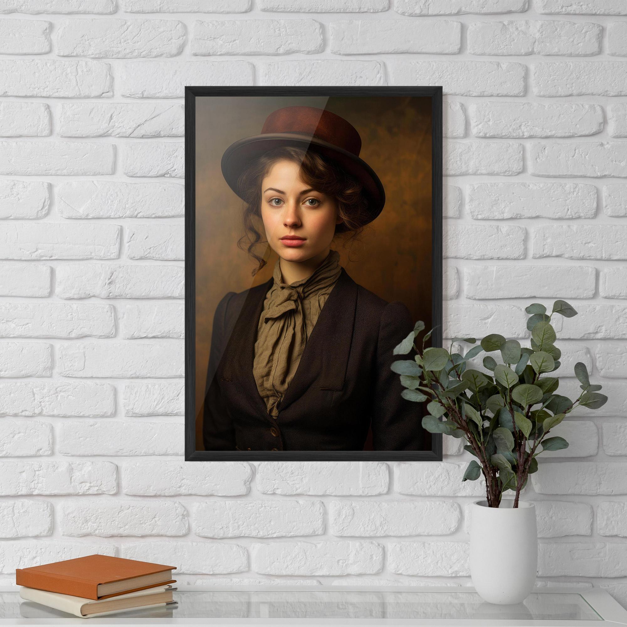 Gerahmte Poster Vintage Brown Hat mockup 5