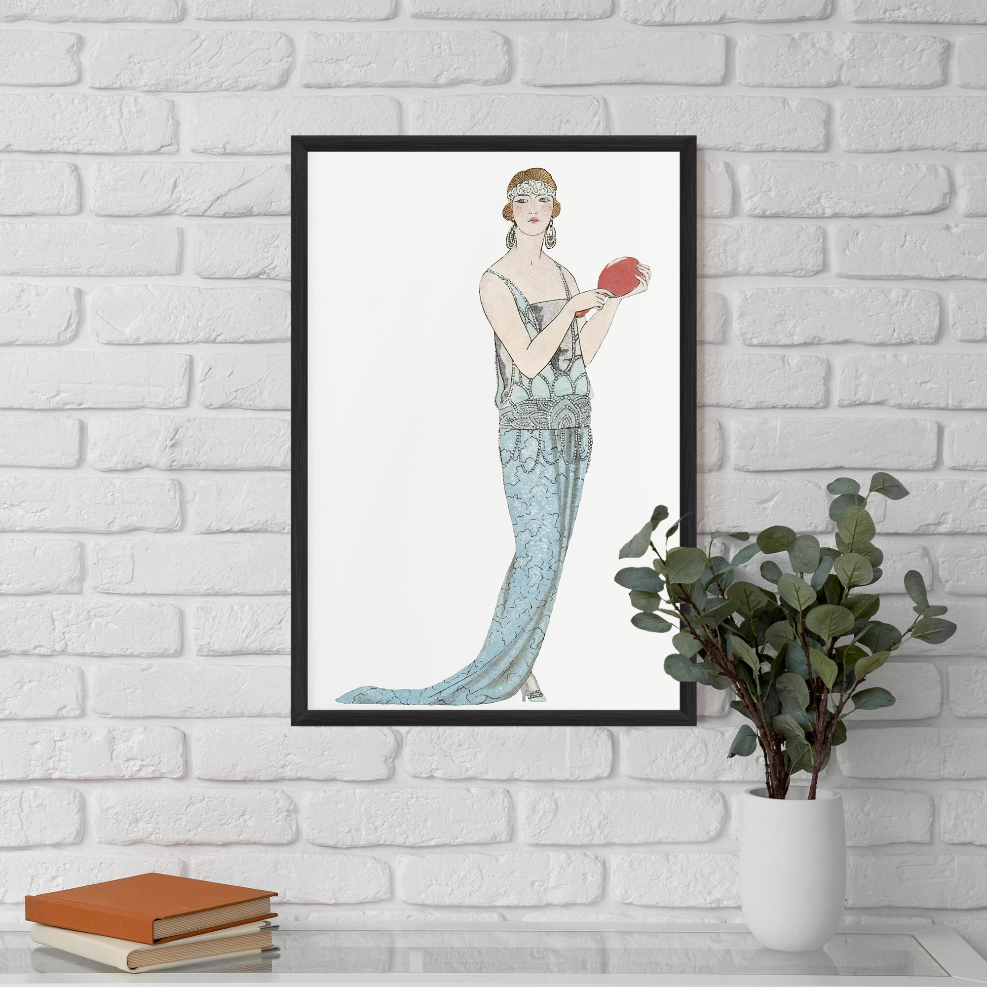 Gerahmte Poster Vintage Old Drawing mockup 5