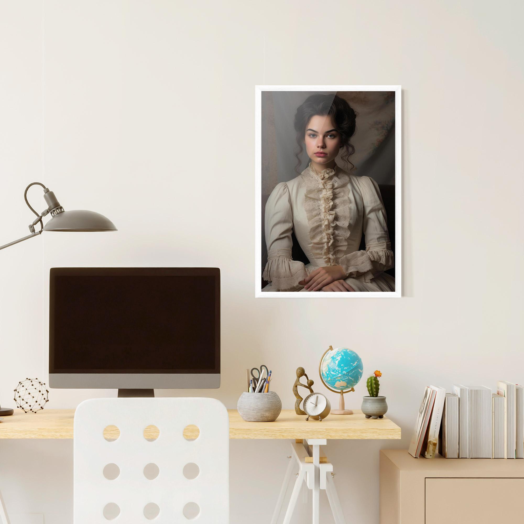 Gerahmte Poster Pretty Vintage Dress mockup 6