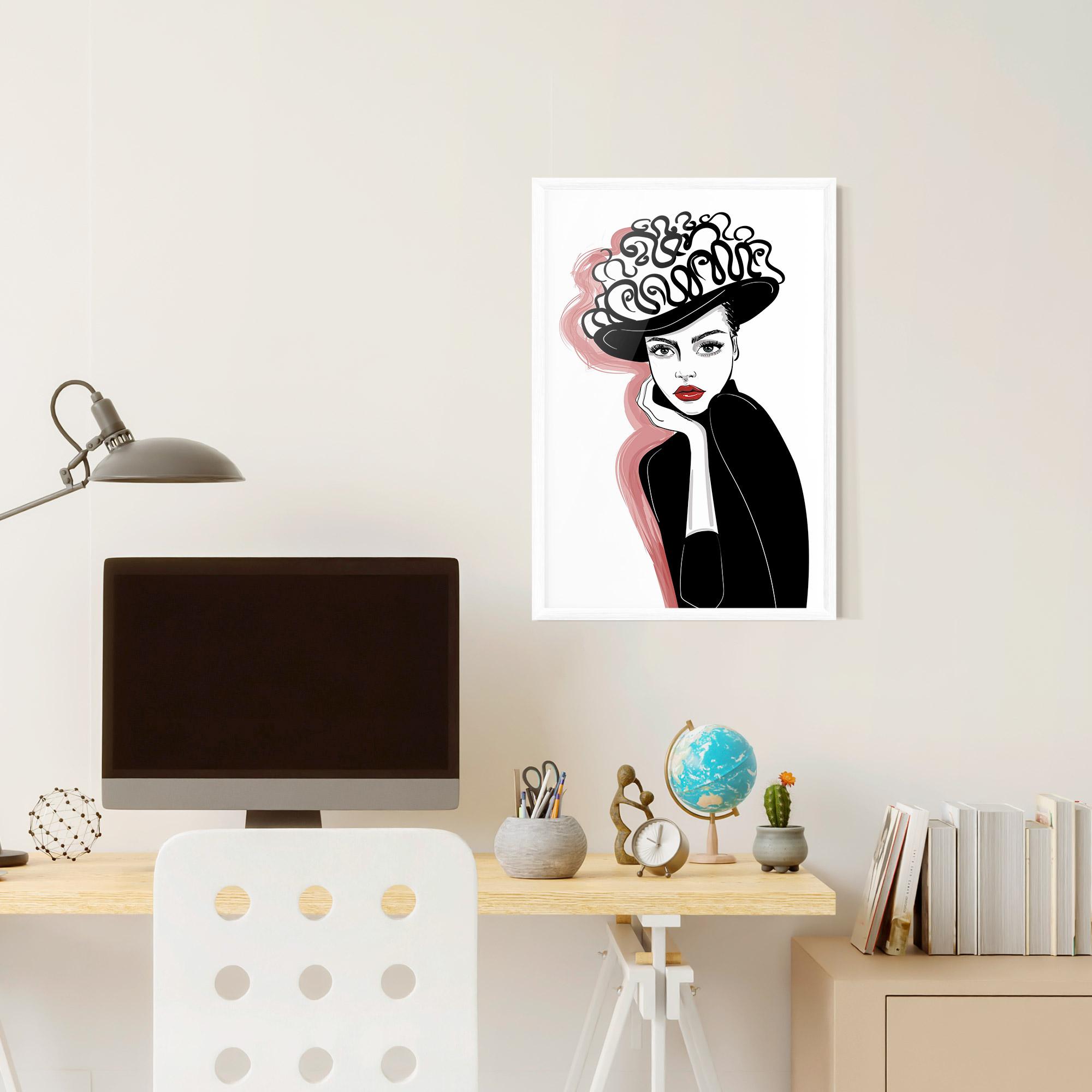 Gerahmte Poster Vintage Drawing mockup 6