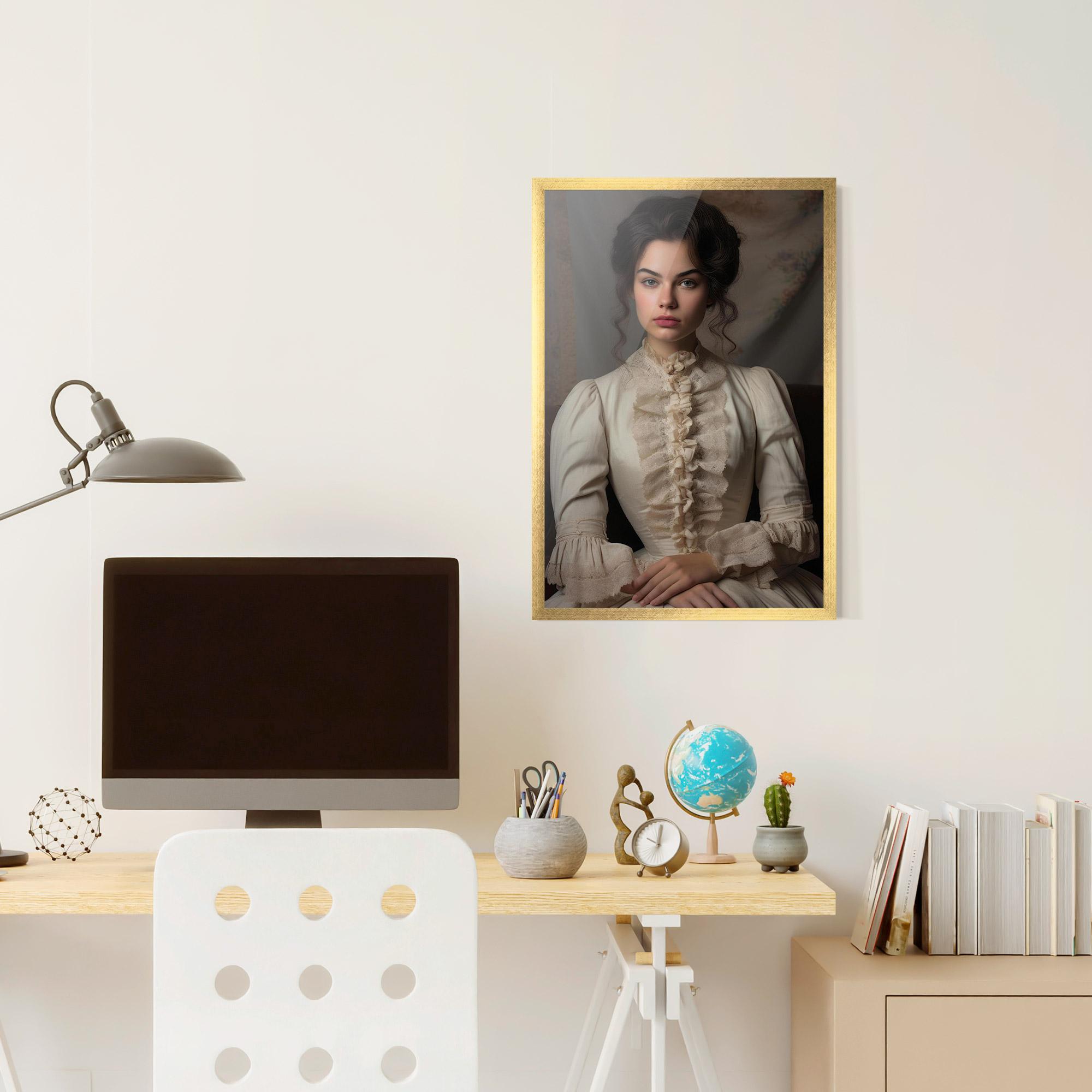 Gerahmte Poster Pretty Vintage Dress mockup 6