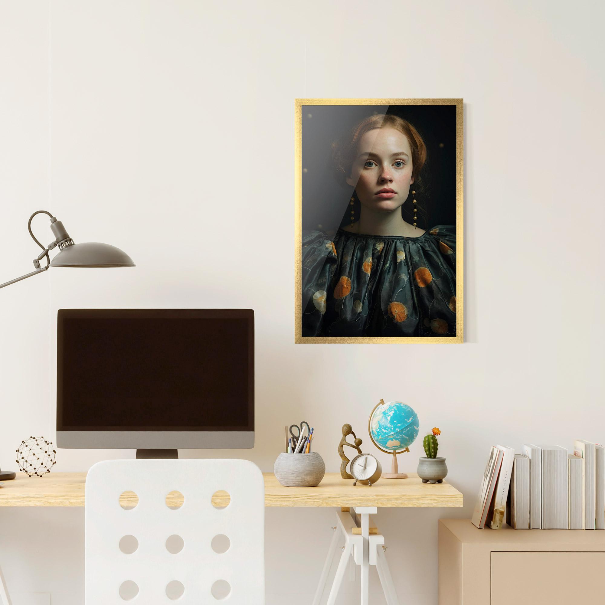 Gerahmte Poster Vintage Red Hair mockup 6