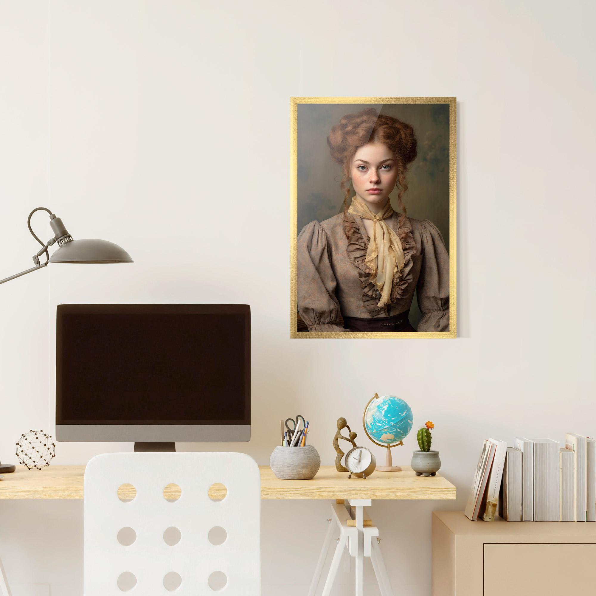 Gerahmte Poster Yellow Bow Tie mockup 6