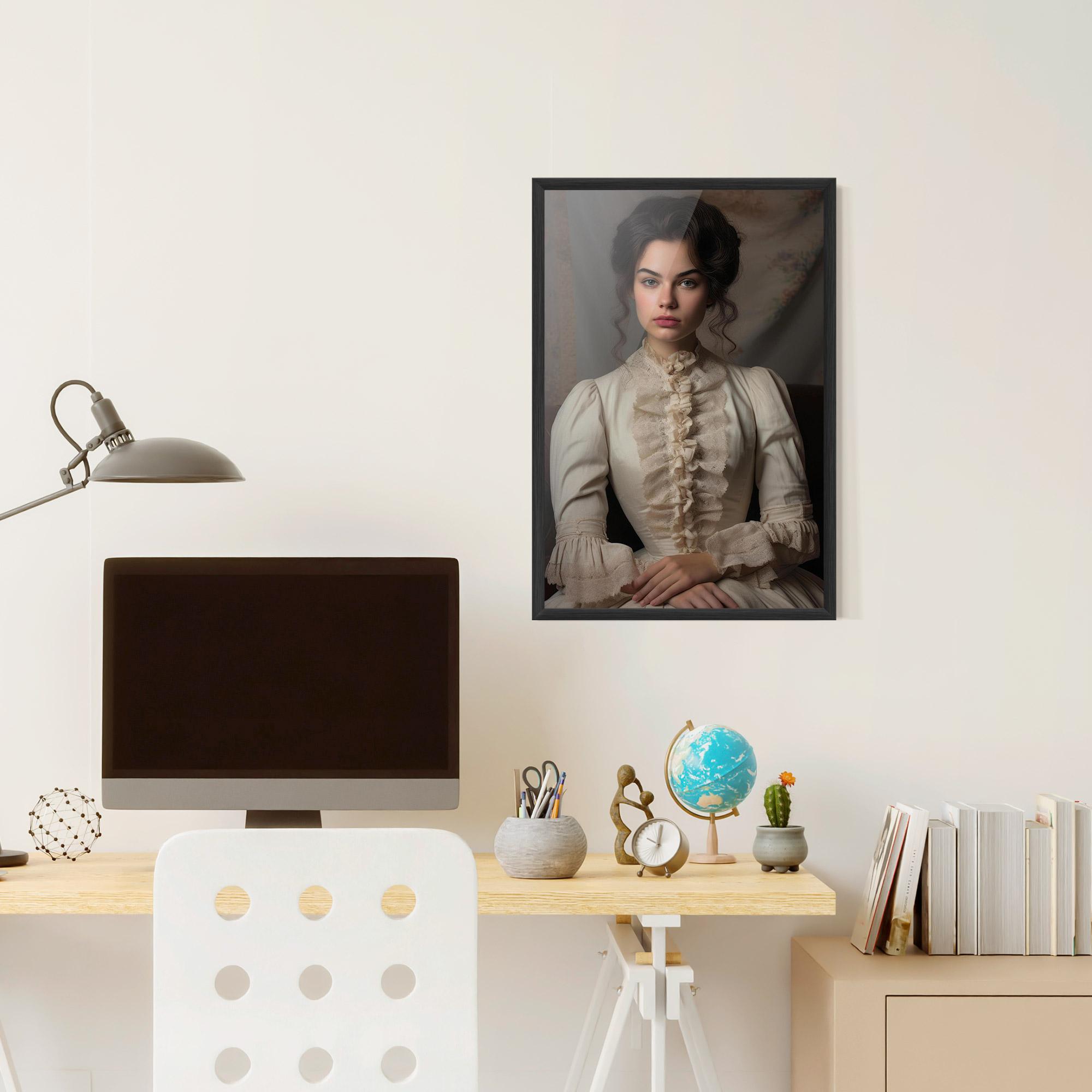 Gerahmte Poster Pretty Vintage Dress mockup 6