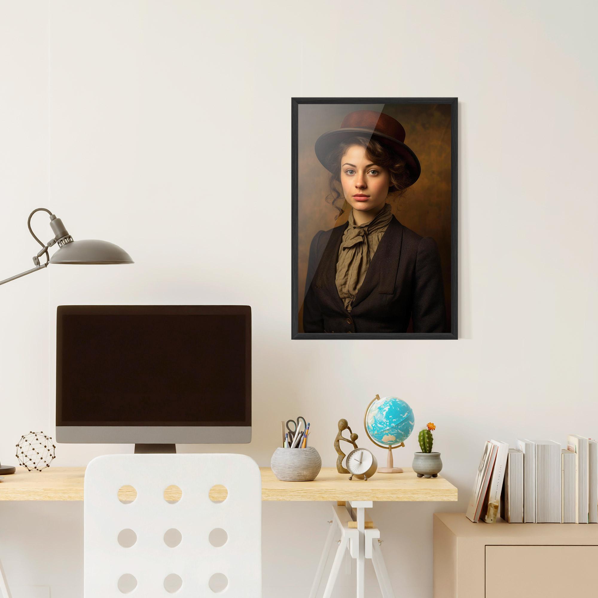 Gerahmte Poster Vintage Brown Hat mockup 6