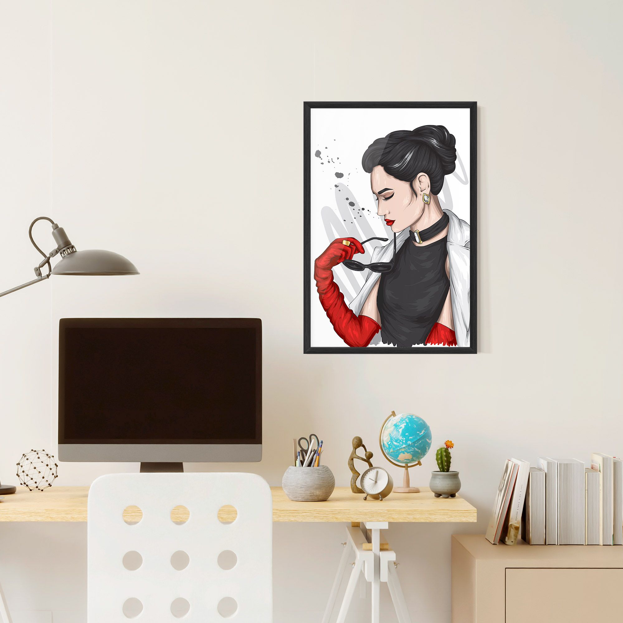 Vintage Red Gloves mockup 6