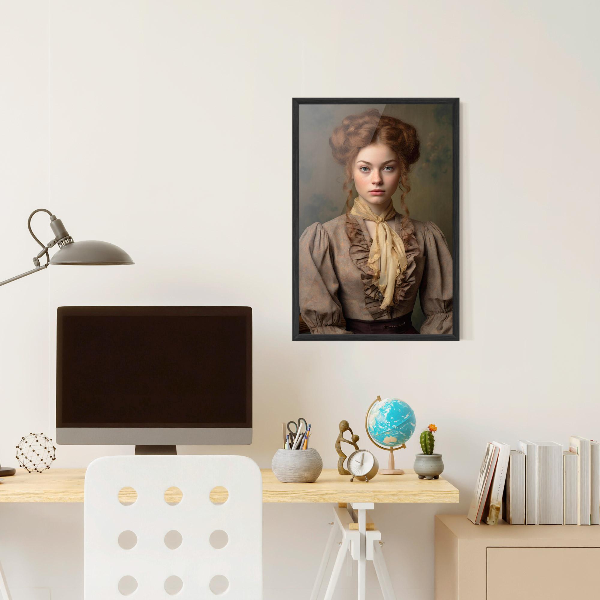 Gerahmte Poster Yellow Bow Tie mockup 6