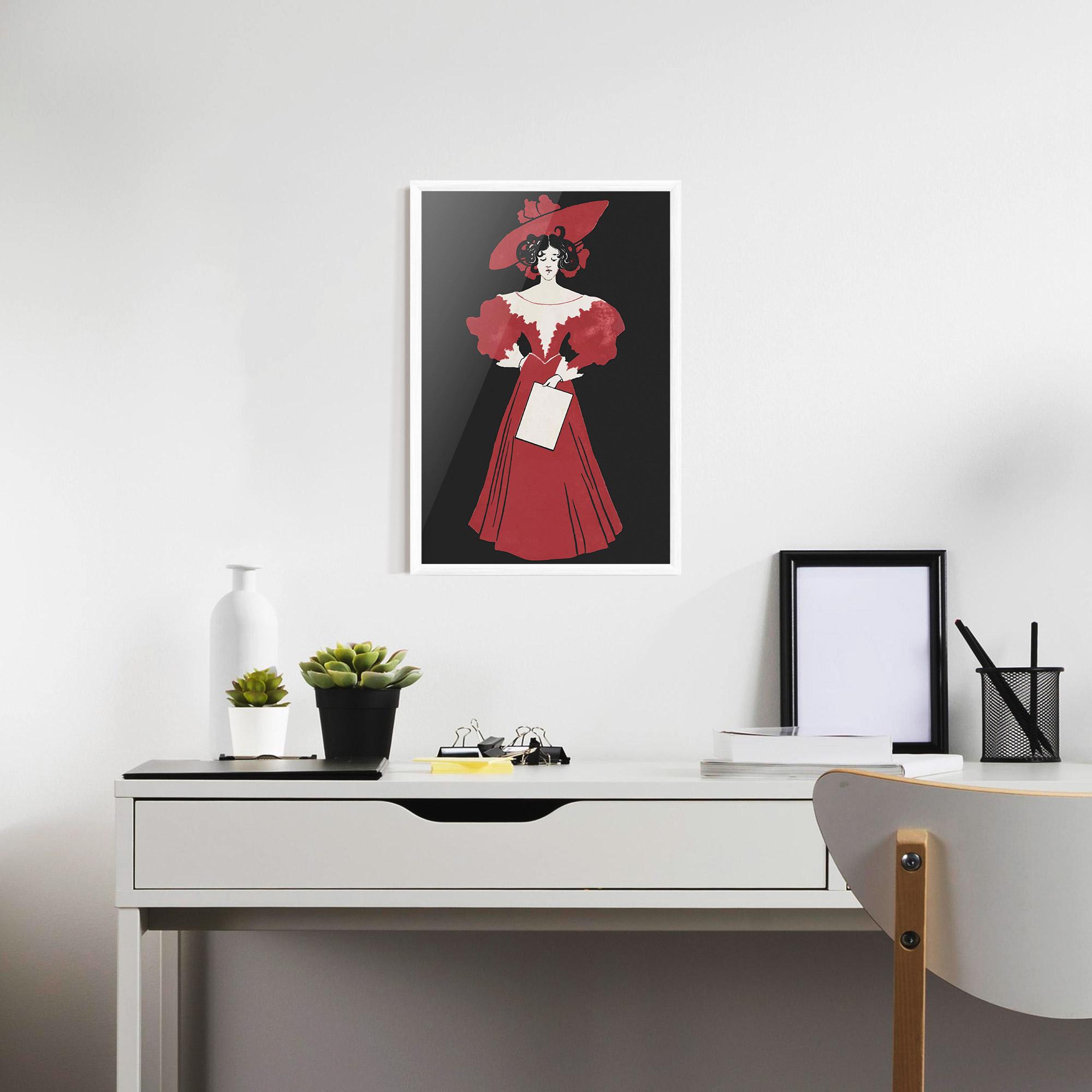 Gerahmte Poster Old Red Dress mockup 7