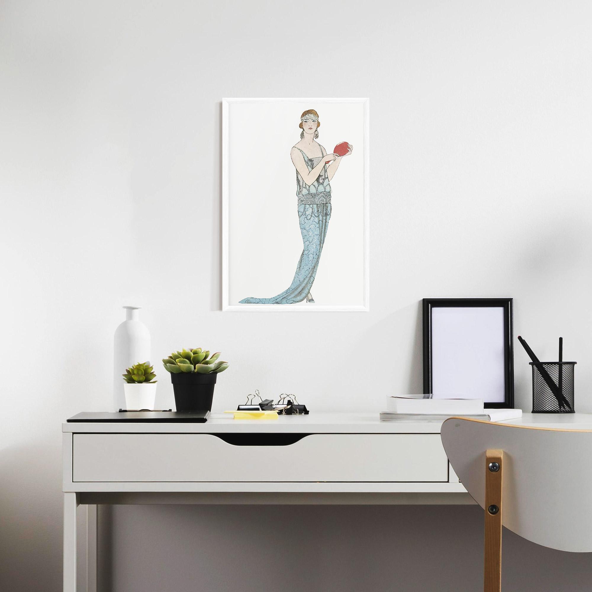 Gerahmte Poster Vintage Old Drawing mockup 7