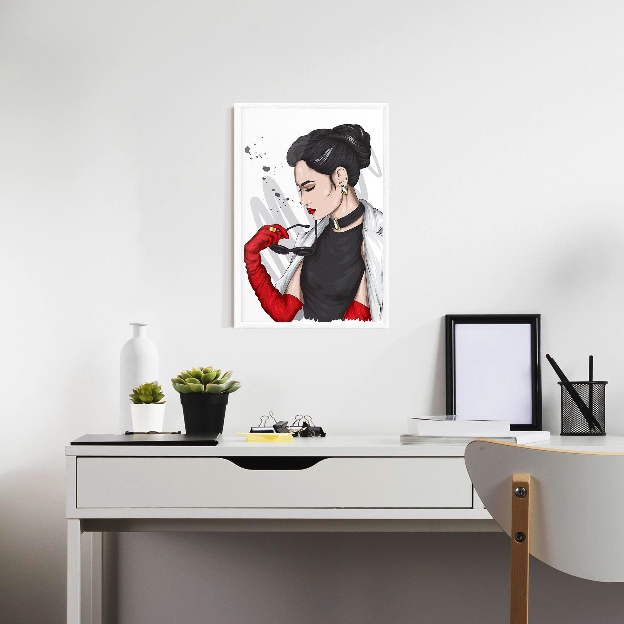 Vintage Red Gloves mockup 7