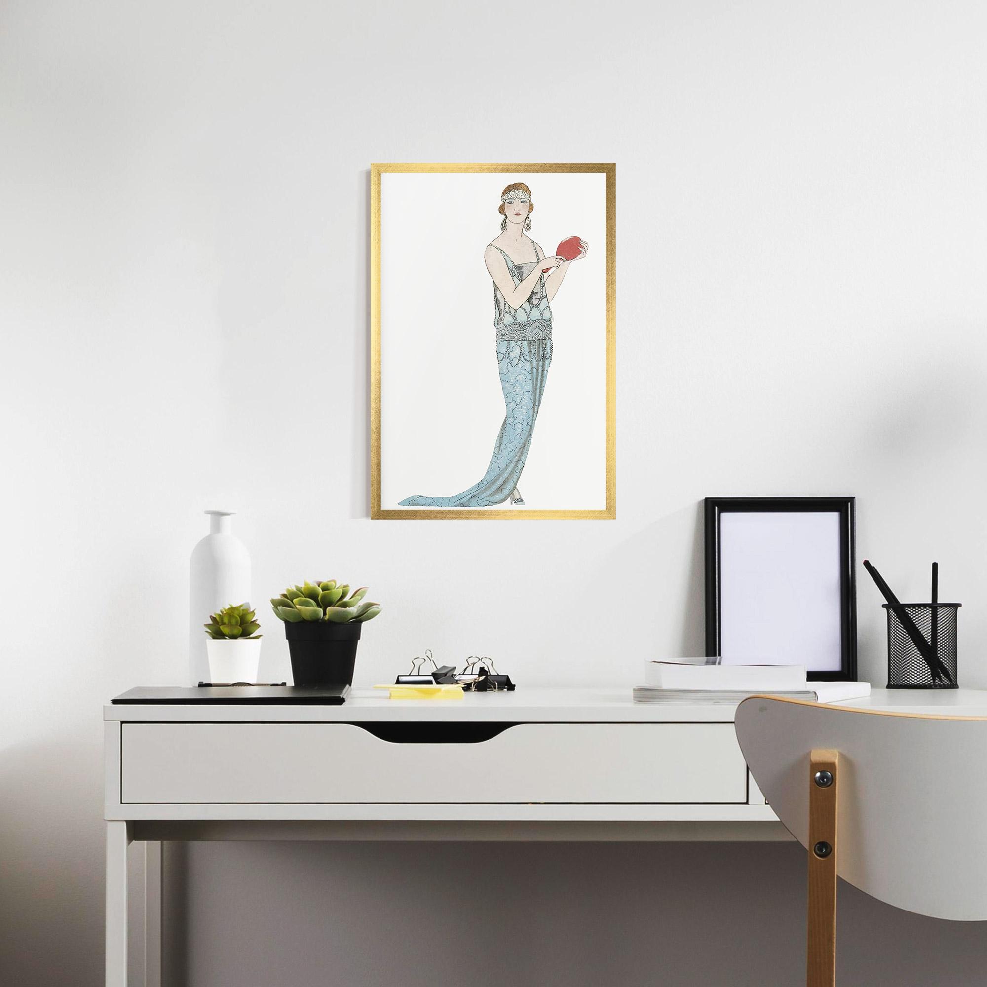 Gerahmte Poster Vintage Old Drawing mockup 7