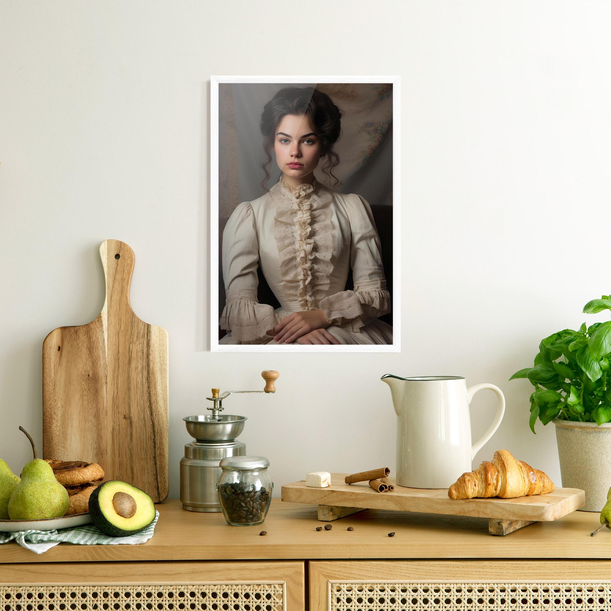 Gerahmte Poster Pretty Vintage Dress mockup 8