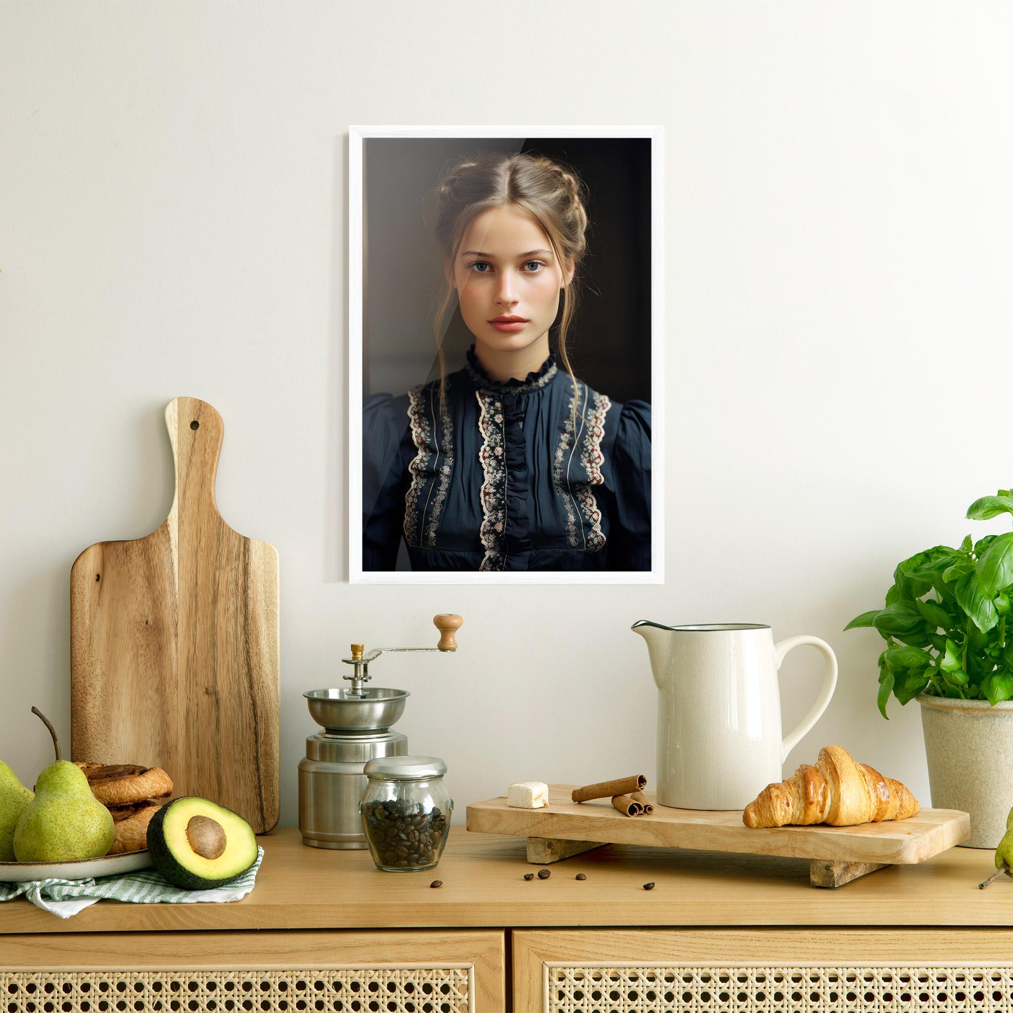 Gerahmte Poster Vintage Blue Eyes mockup 8