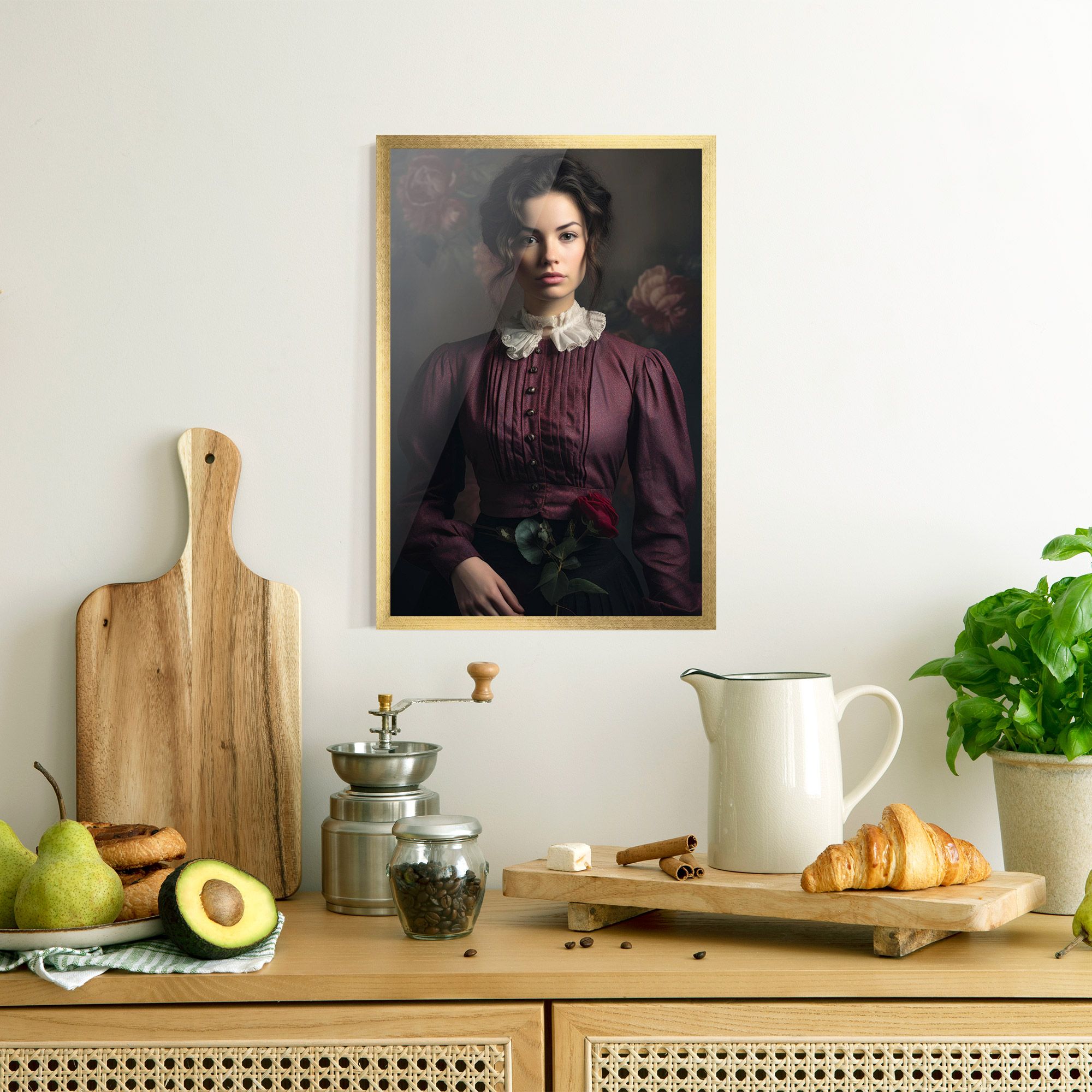 Holding Vintage Rose mockup 8