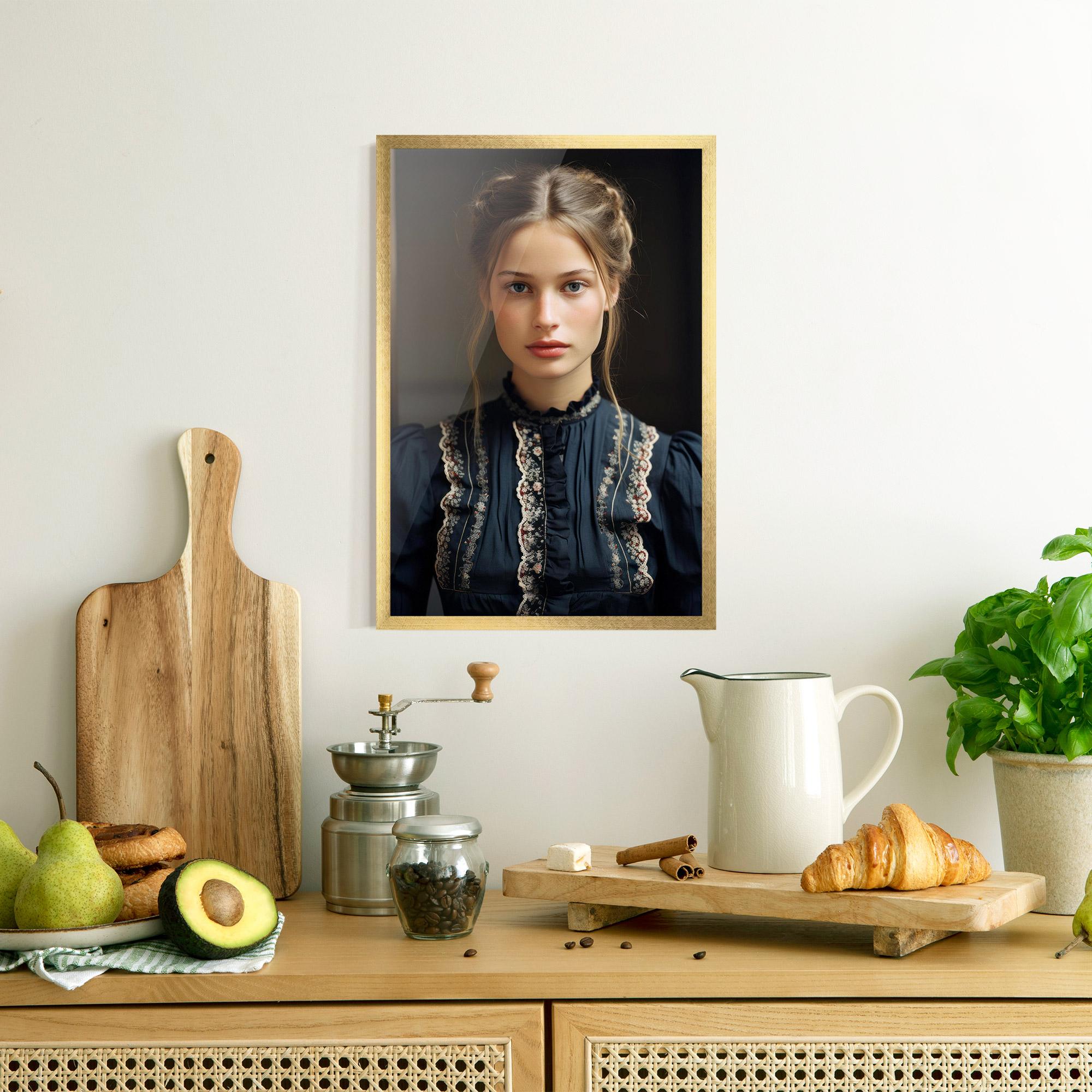 Gerahmte Poster Vintage Blue Eyes mockup 8