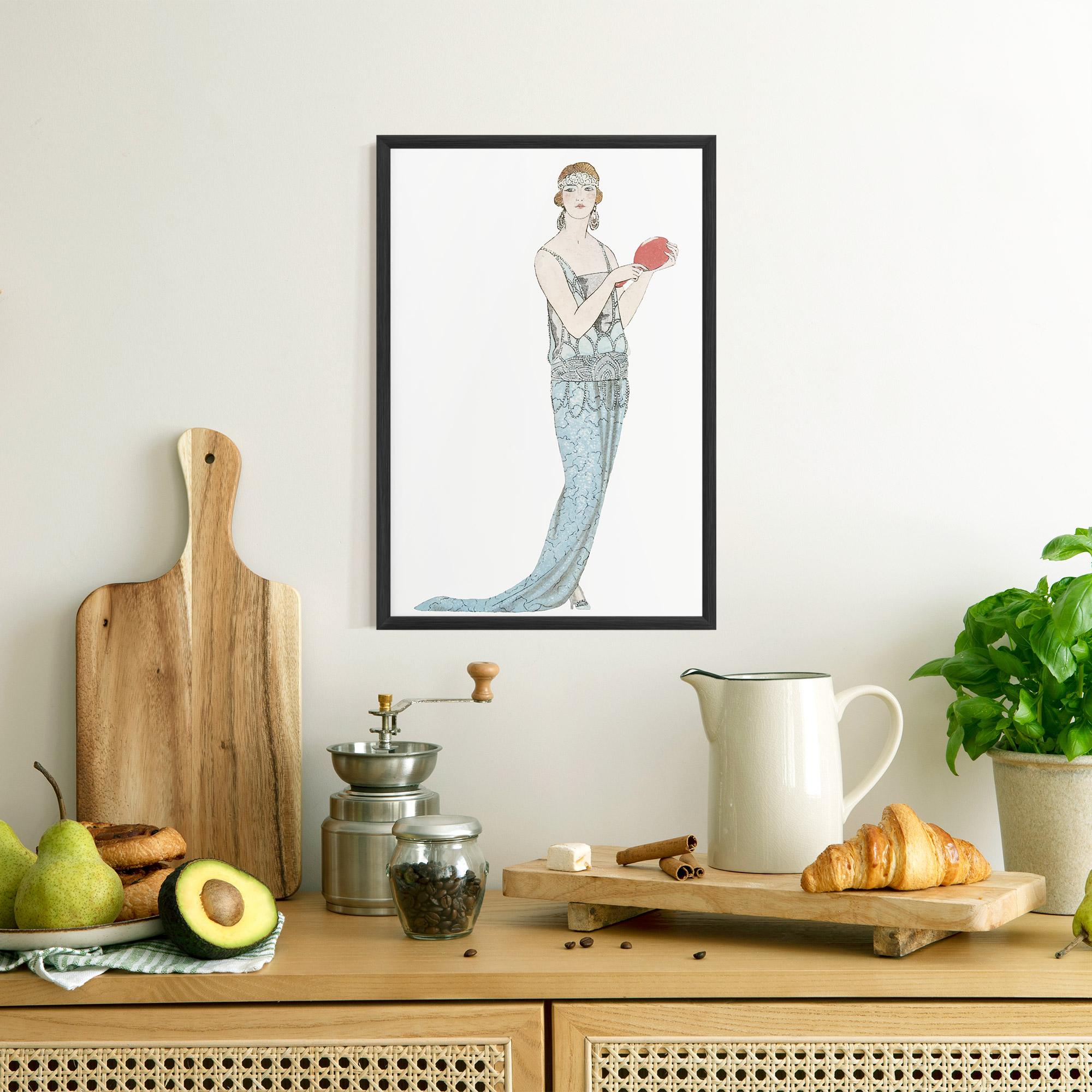 Gerahmte Poster Vintage Old Drawing mockup 8