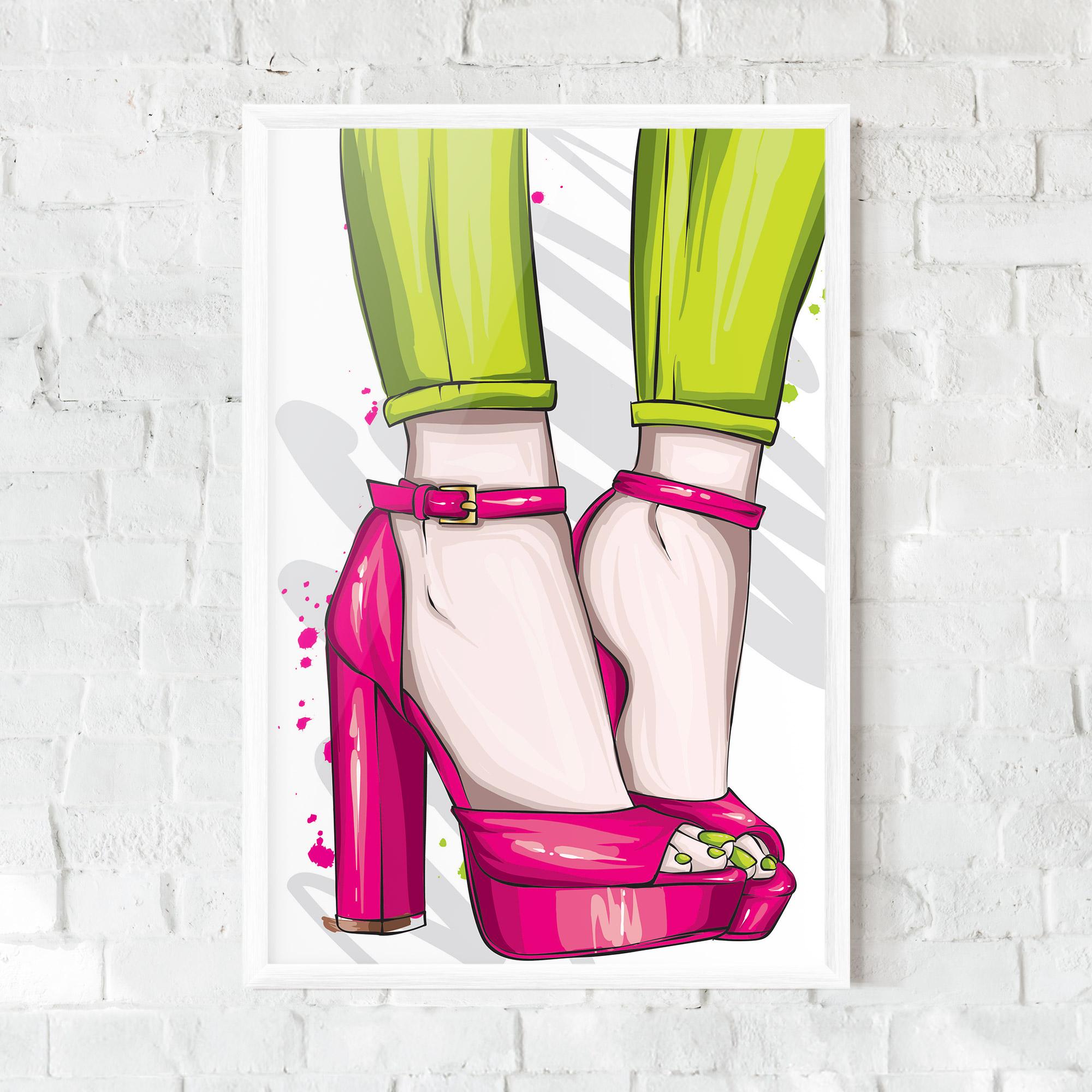 Gerahmte Poster Green Nails mockup 0