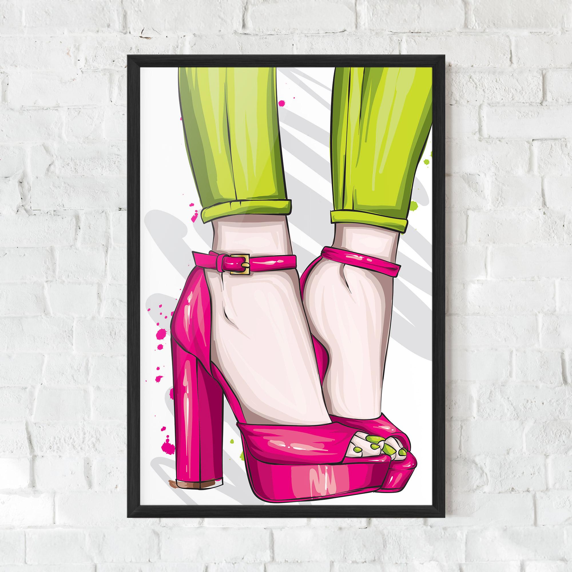 Gerahmte Poster Green Nails mockup 0