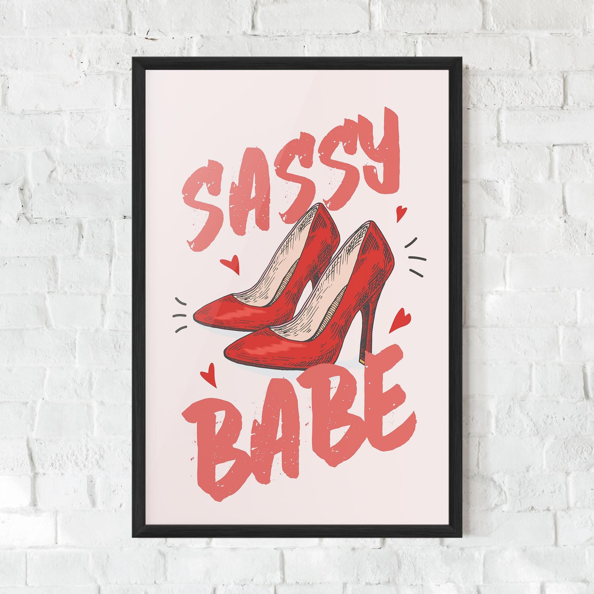 Gerahmte Poster Sassy Babe mockup 0