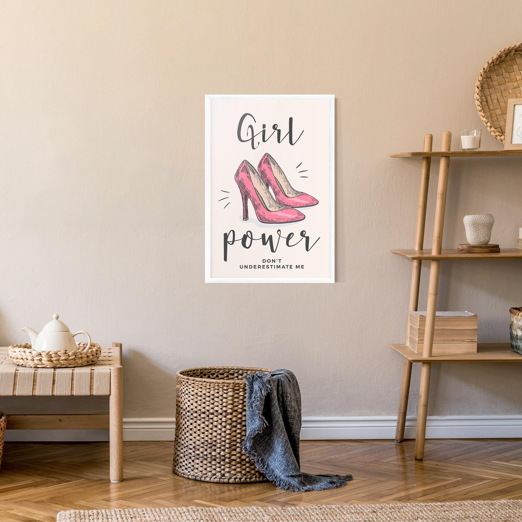 Gerahmte Poster Girl Power mockup 9