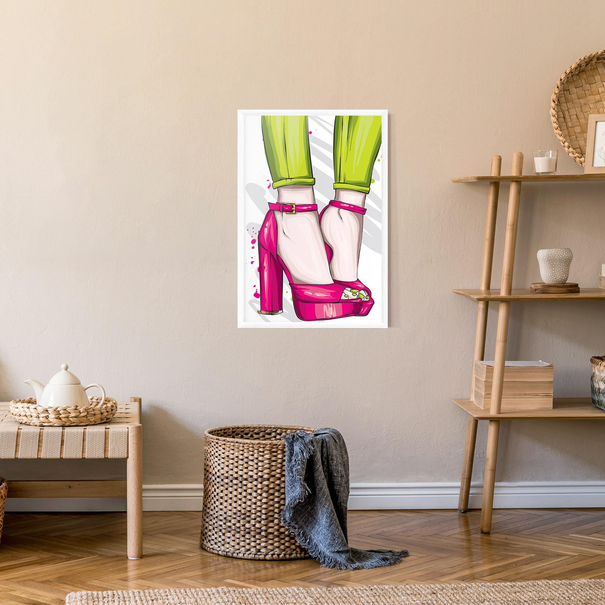 Gerahmte Poster Green Nails mockup 9