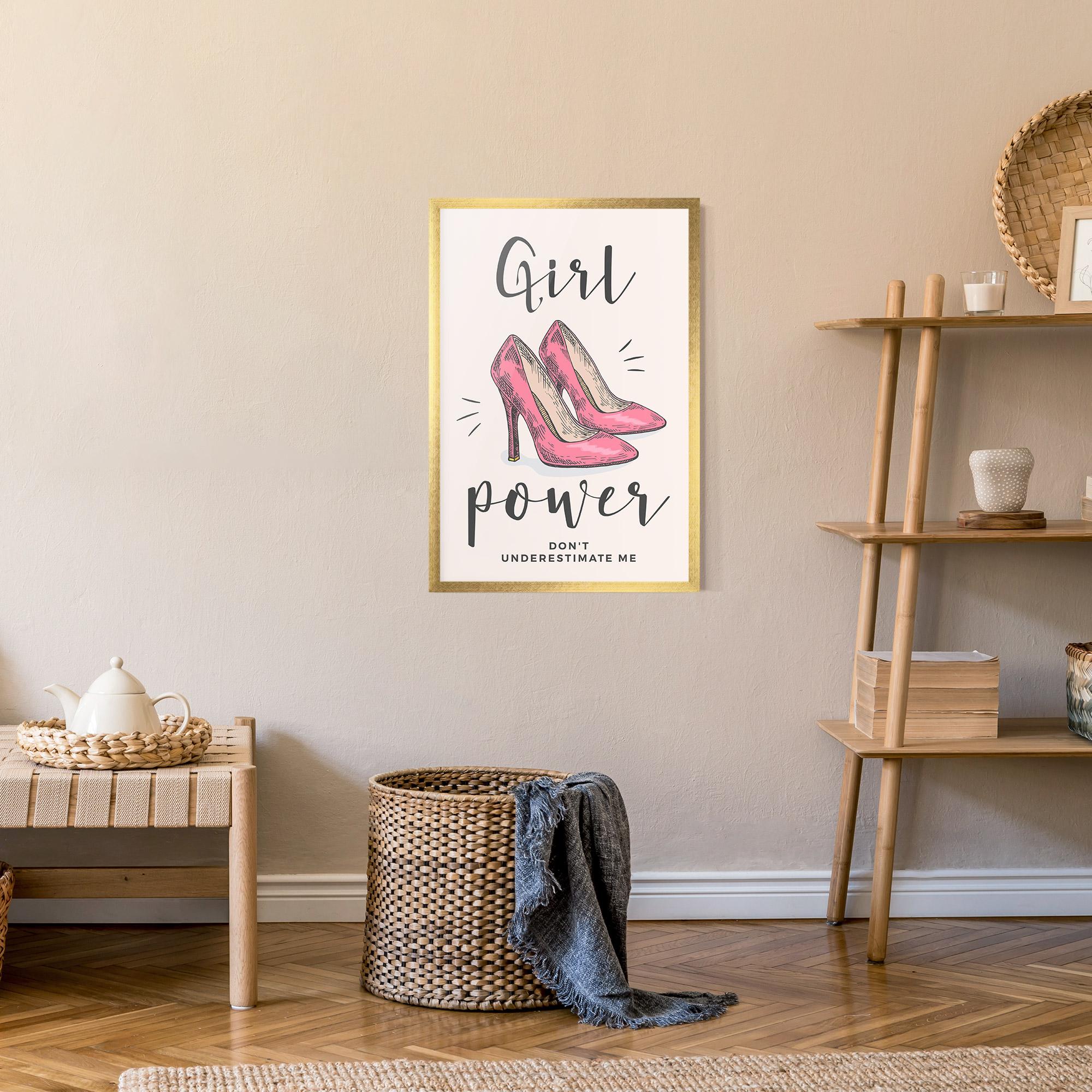 Gerahmte Poster Girl Power mockup 9
