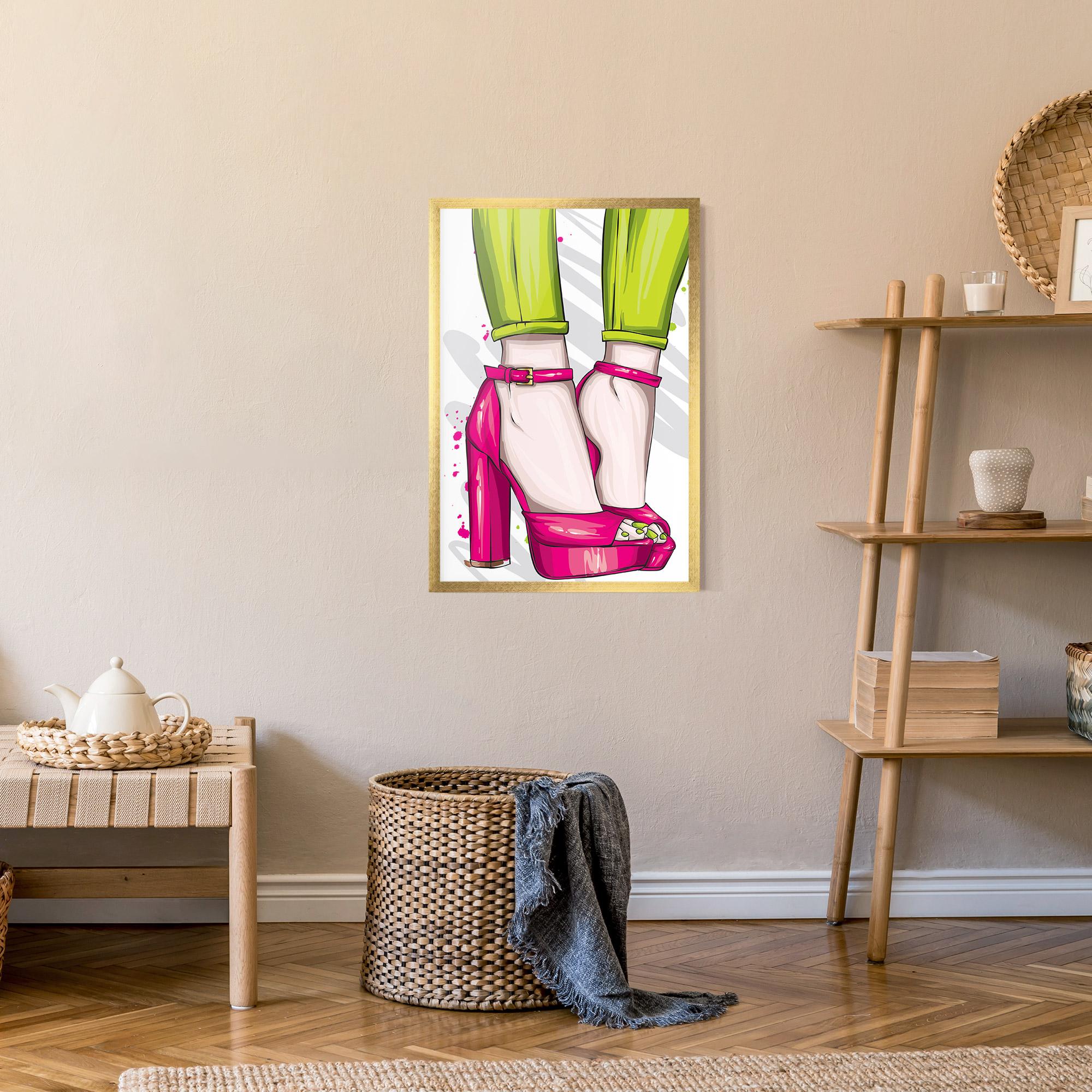 Gerahmte Poster Green Nails mockup 9