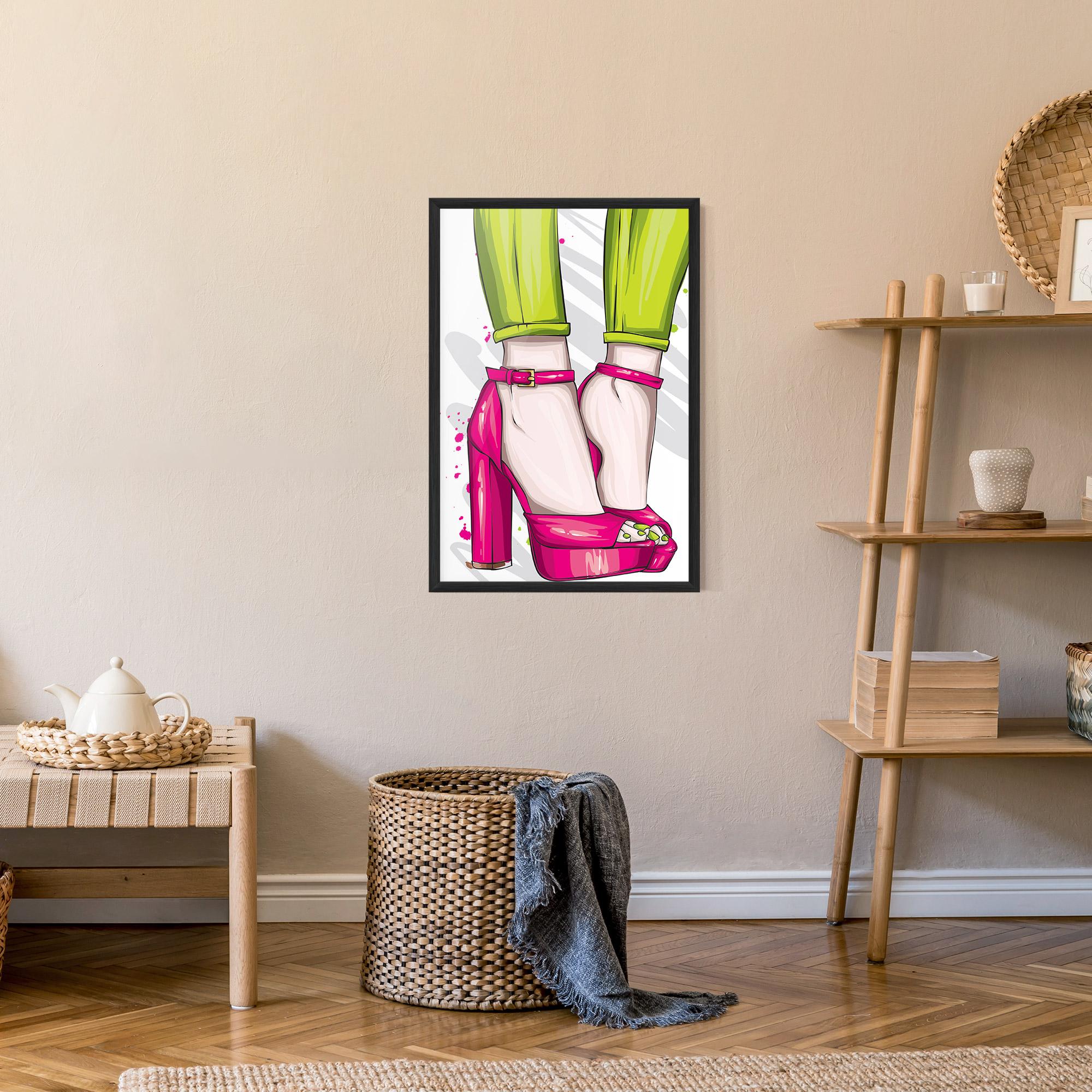 Gerahmte Poster Green Nails mockup 9