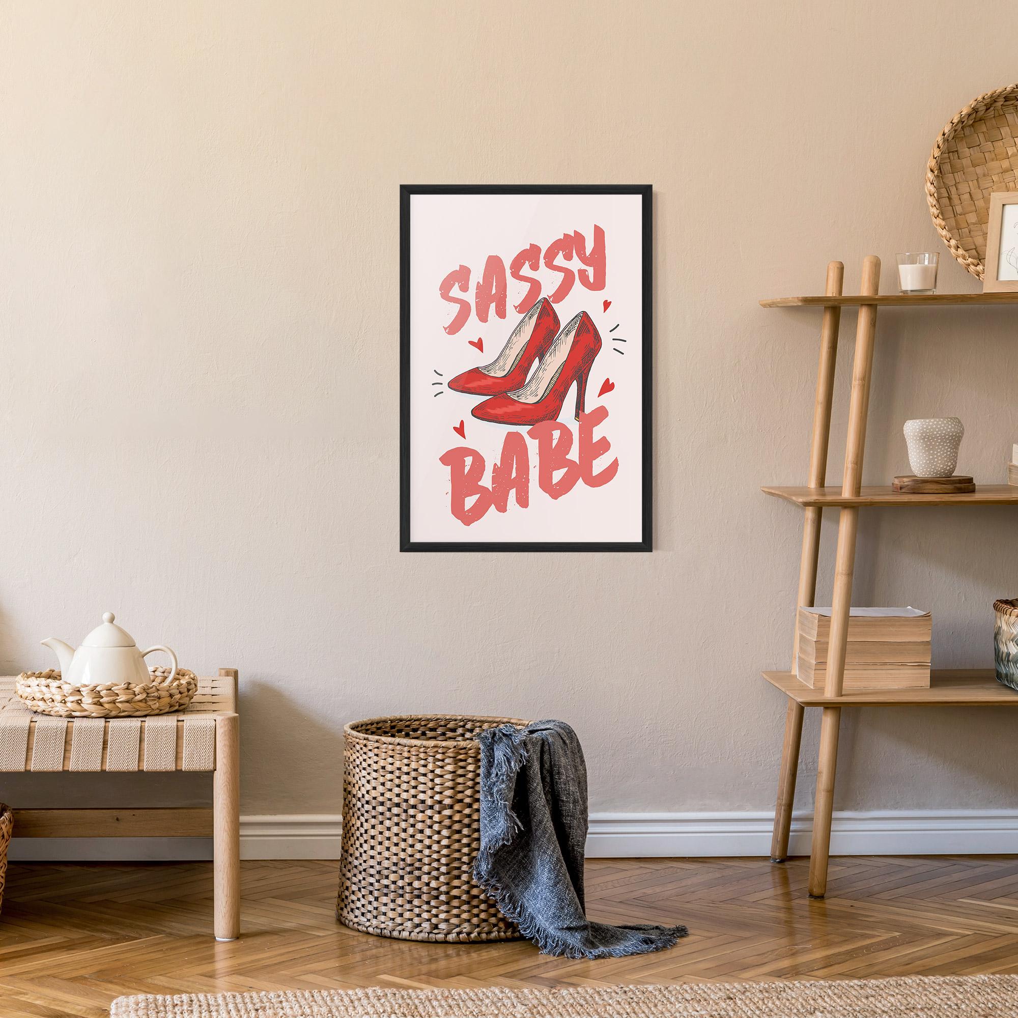 Gerahmte Poster Sassy Babe mockup 9