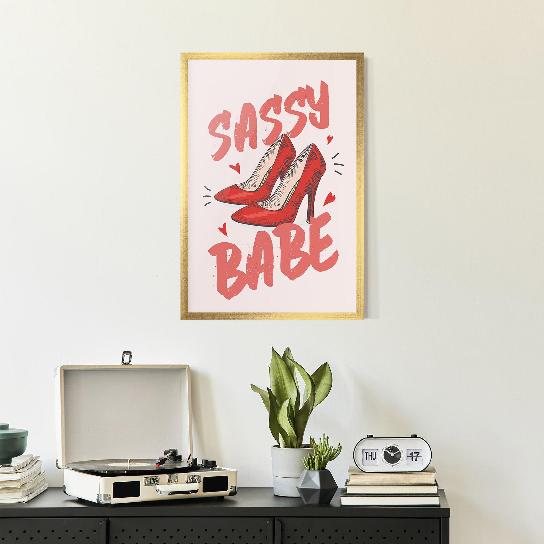 Gerahmte Poster Sassy Babe mockup 2