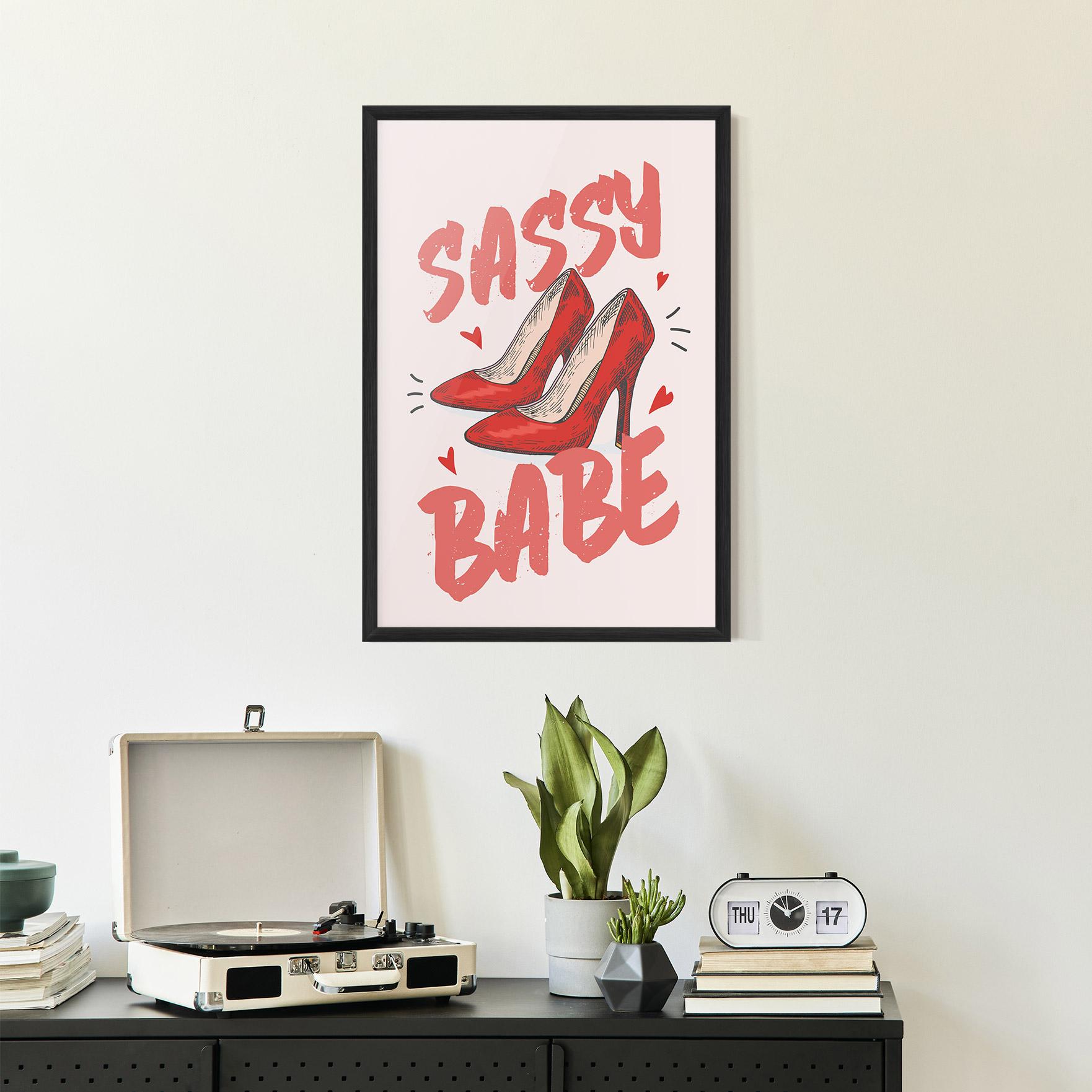 Gerahmte Poster Sassy Babe mockup 2