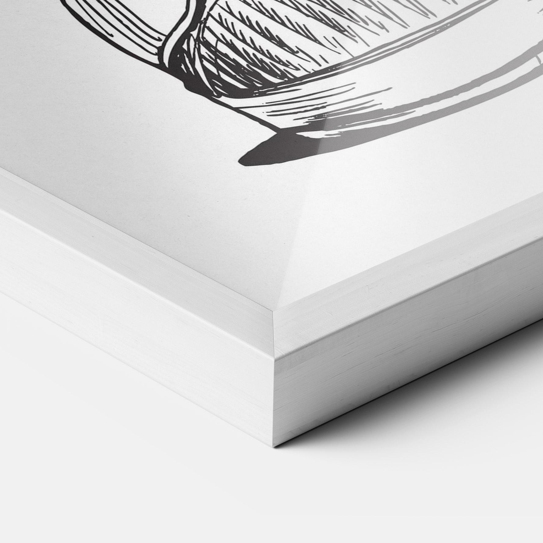 Gerahmte Poster Flower In Shoes mockup 3