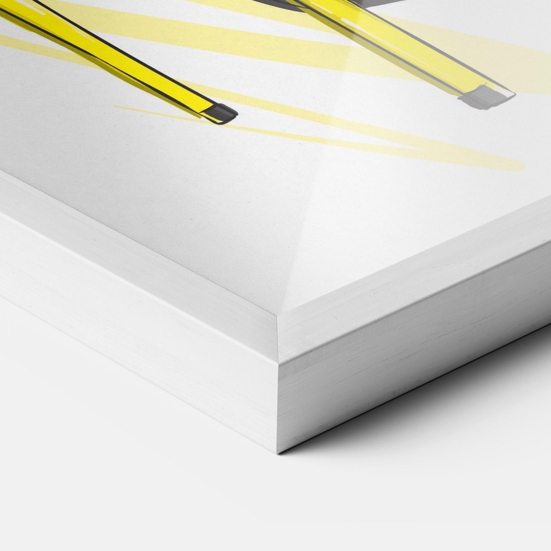 Gerahmte Poster Yellow Shoes mockup 3