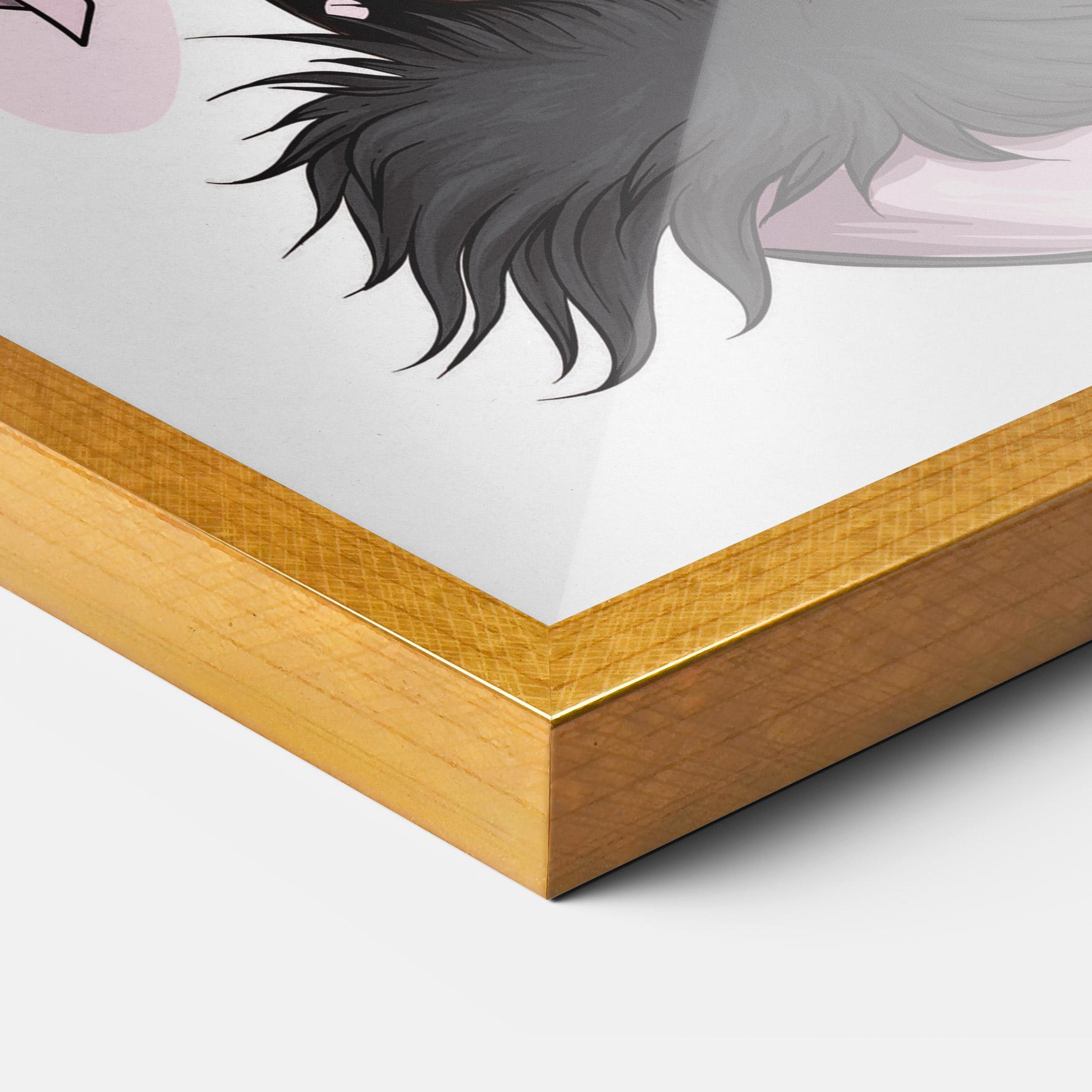 Gerahmte Poster Black Cute Heels mockup 3