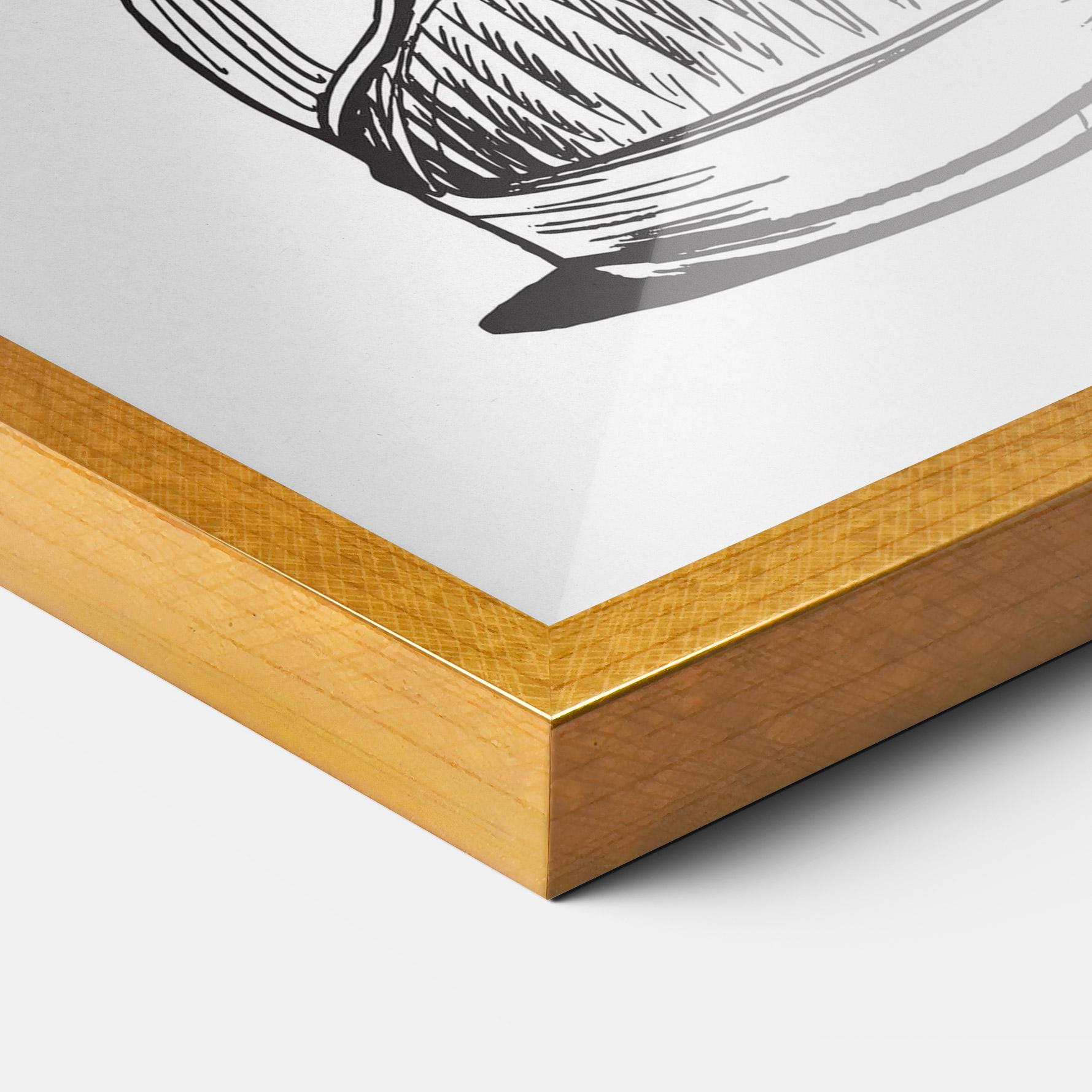 Gerahmte Poster Flower In Shoes mockup 3