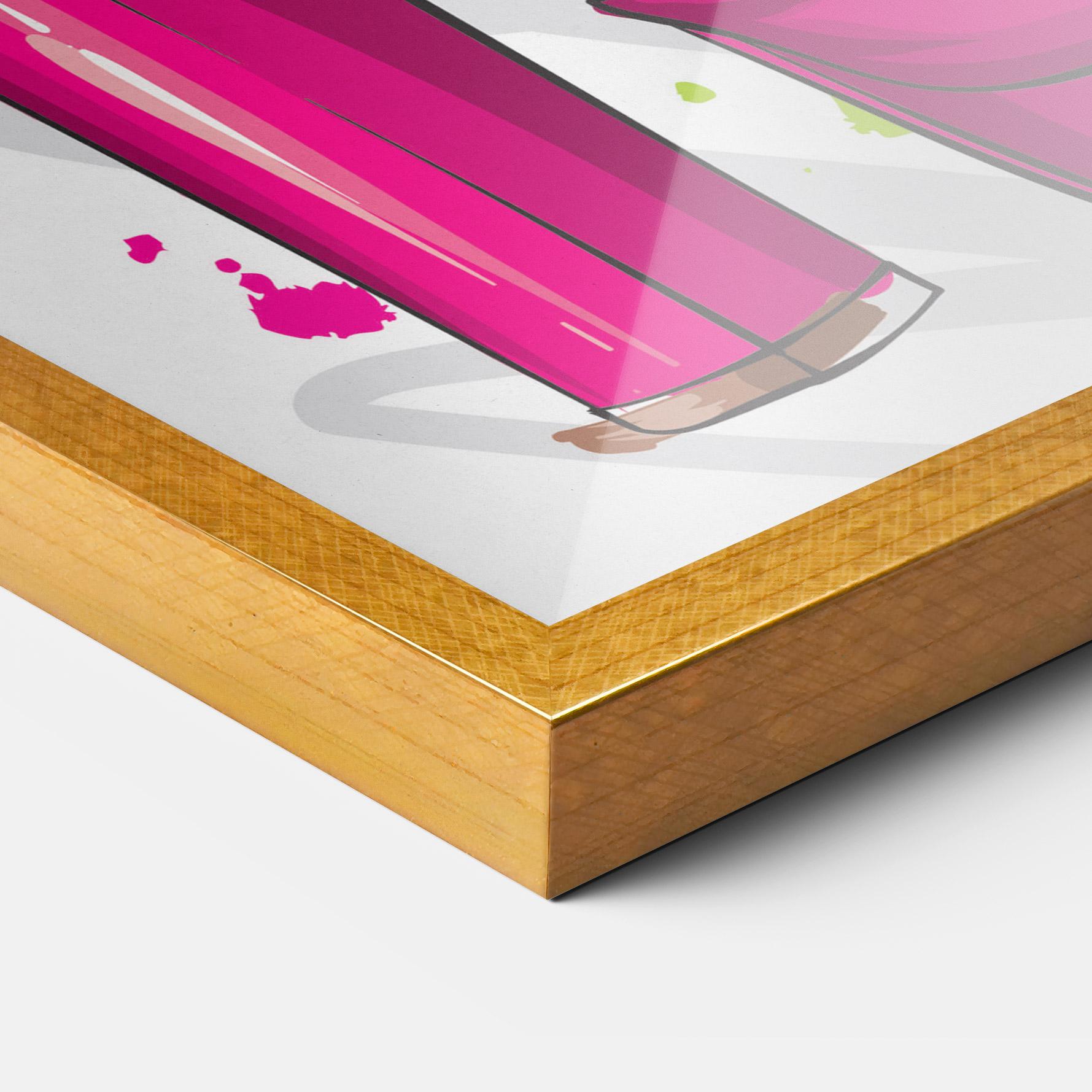 Gerahmte Poster Green Nails mockup 3