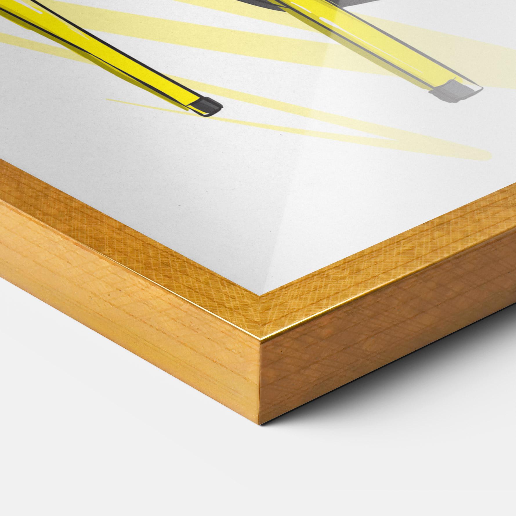 Gerahmte Poster Yellow Shoes mockup 3