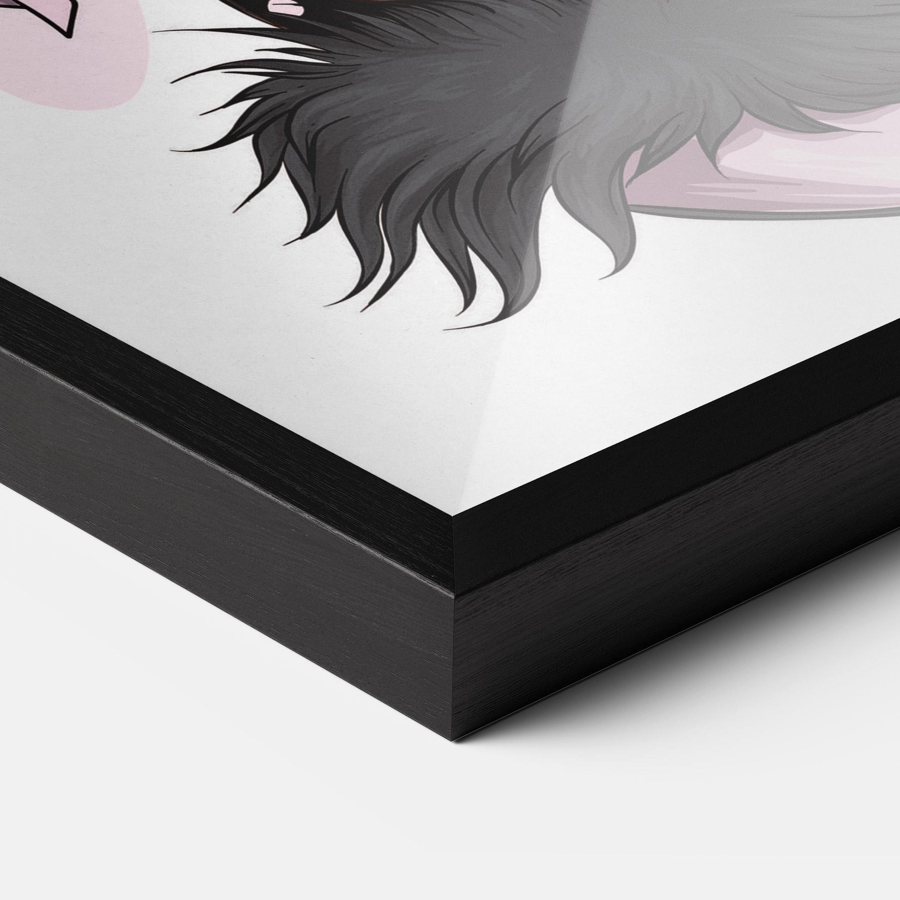 Gerahmte Poster Black Cute Heels mockup 3