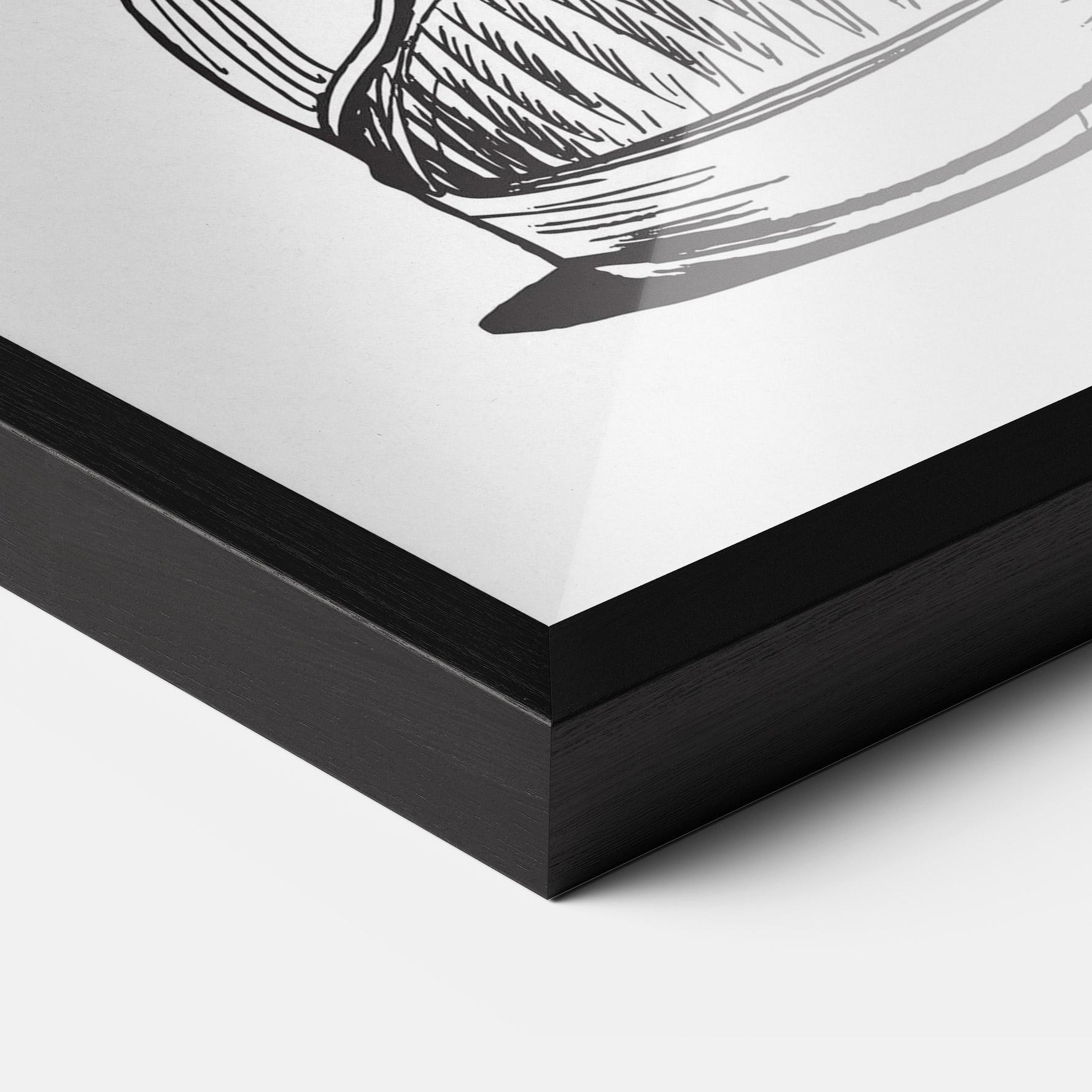 Gerahmte Poster Flower In Shoes mockup 3