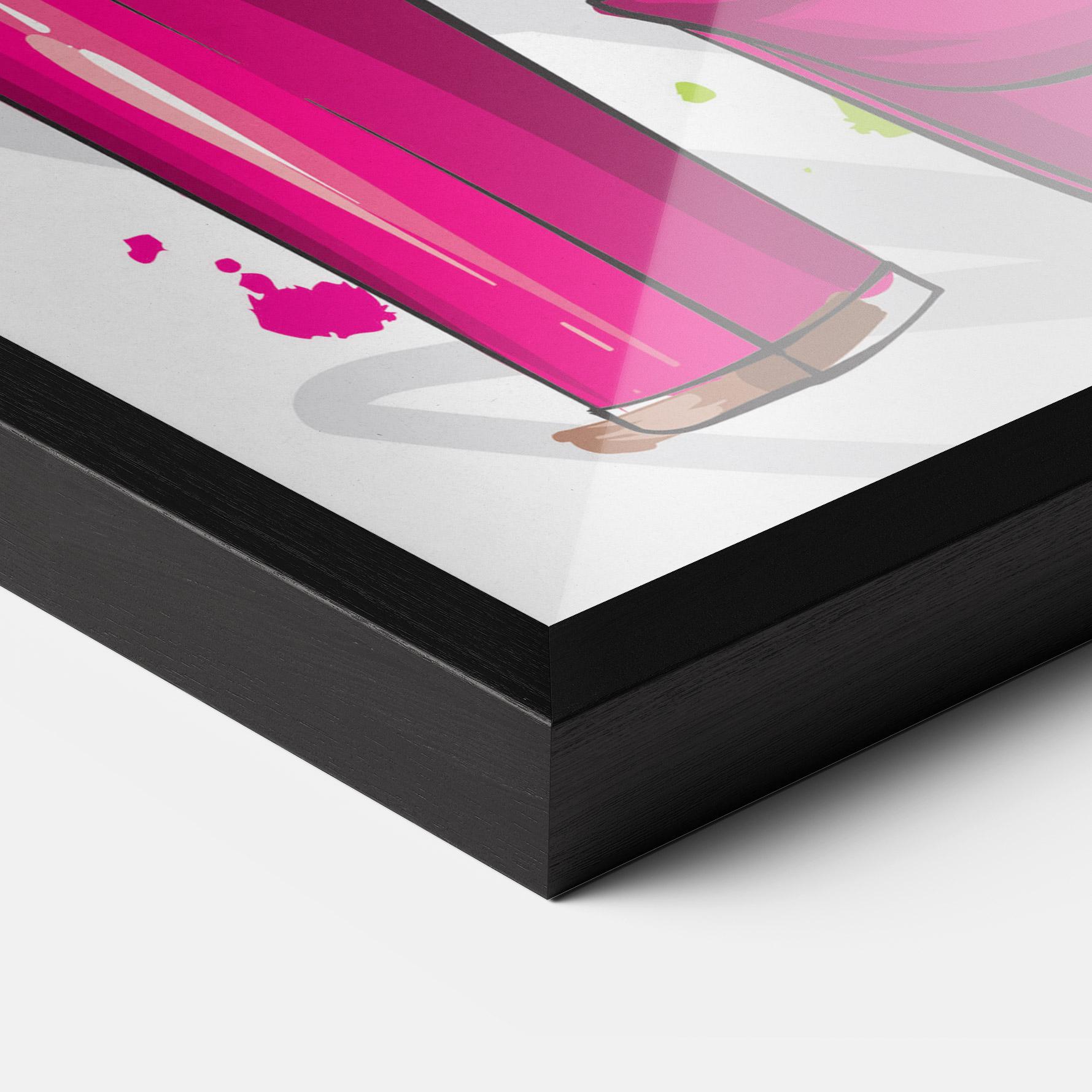 Gerahmte Poster Green Nails mockup 3