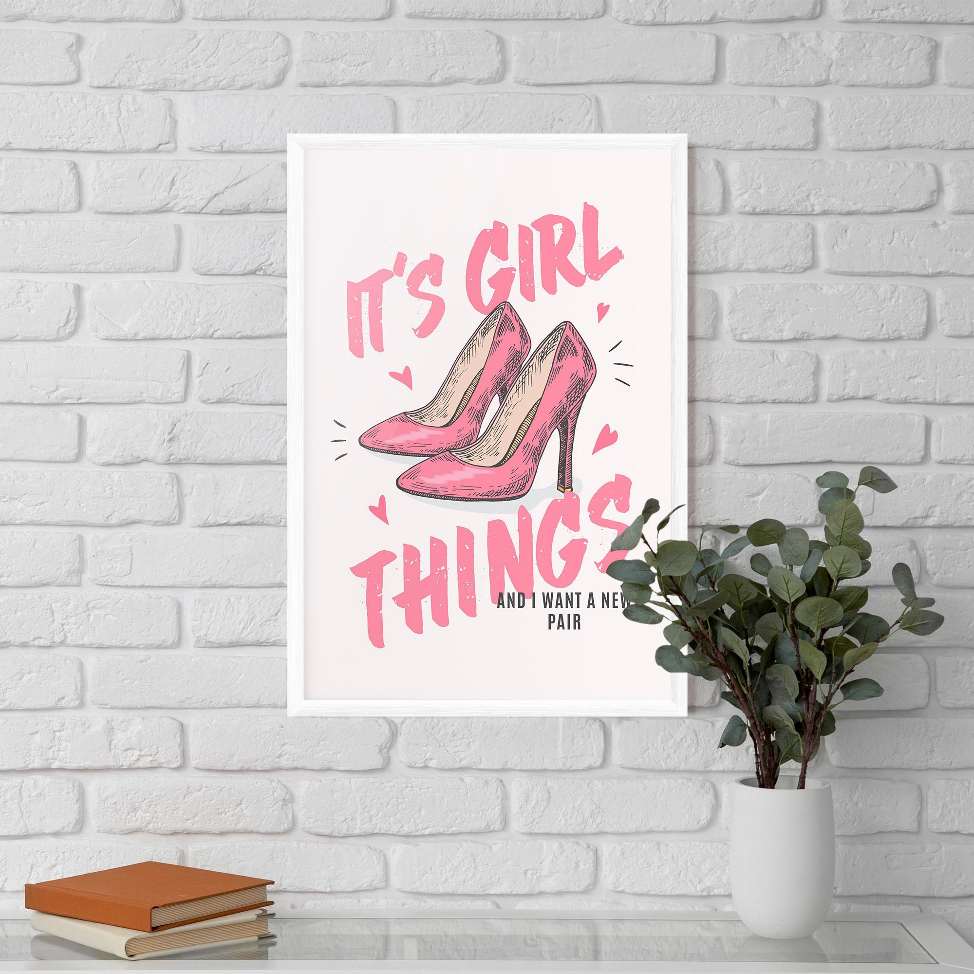 Gerahmte Poster Girl Things mockup 5