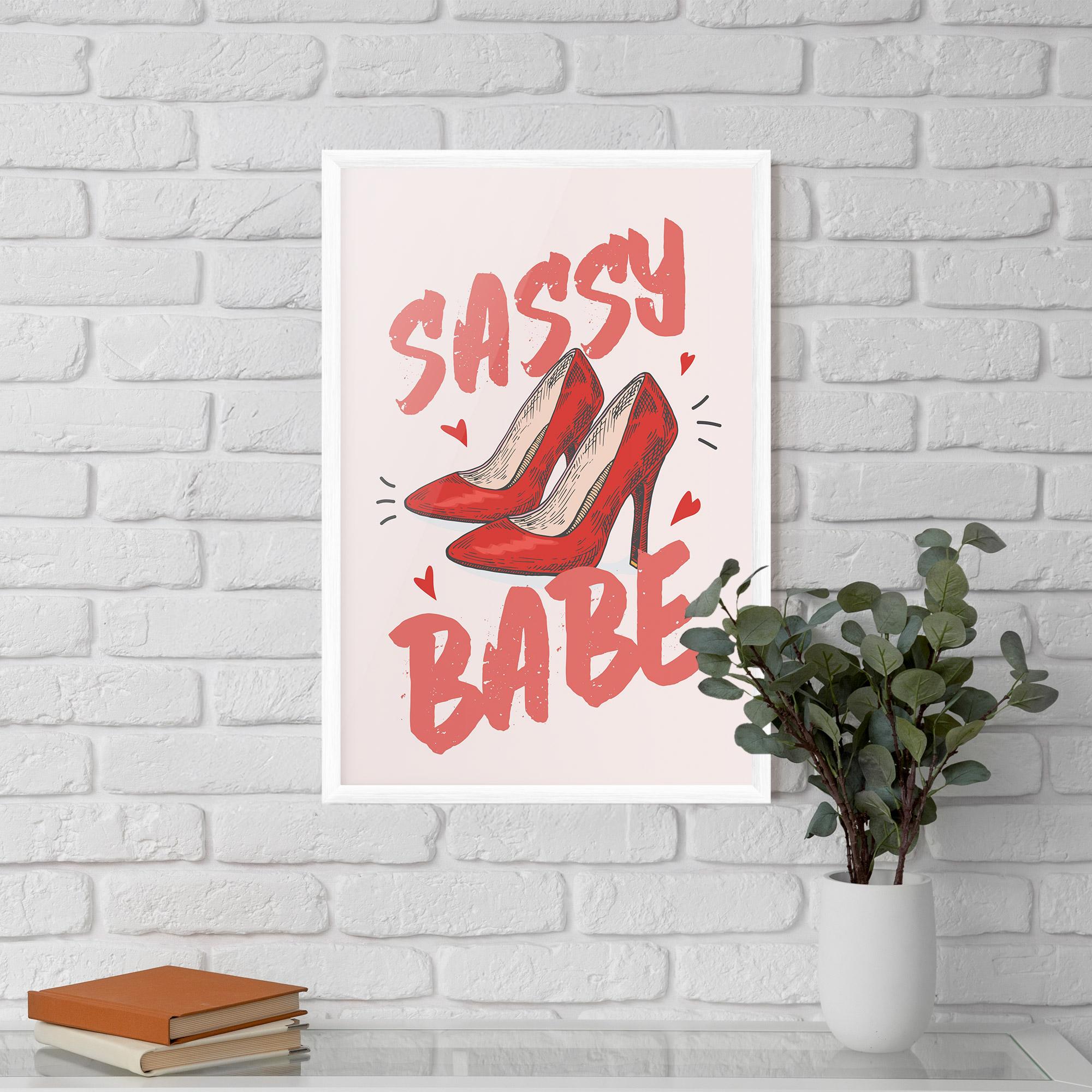 Gerahmte Poster Sassy Babe mockup 5