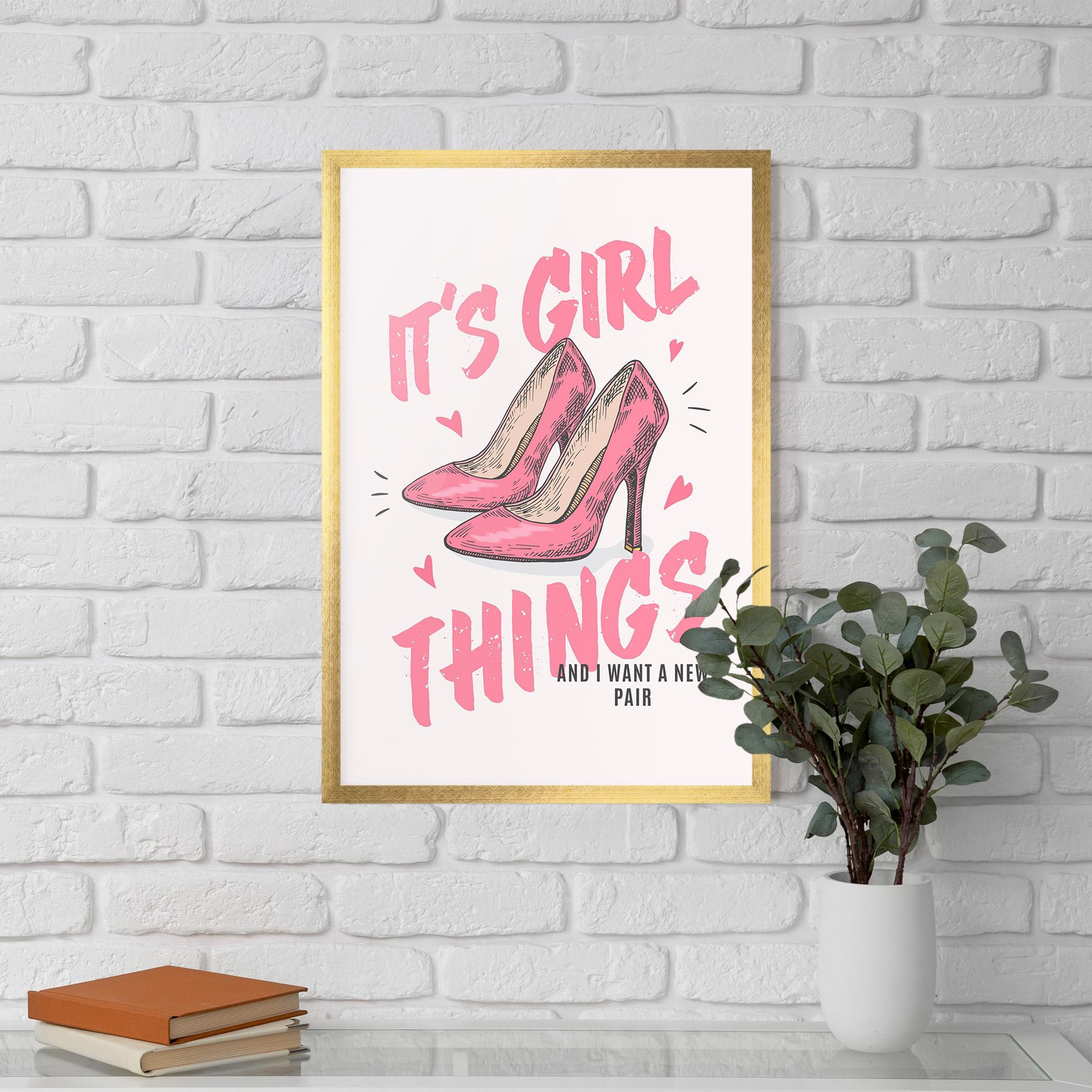 Gerahmte Poster Girl Things mockup 5