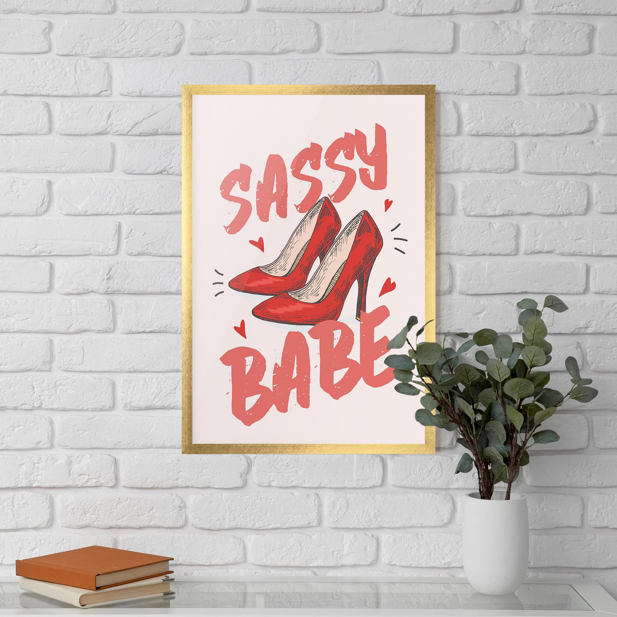 Gerahmte Poster Sassy Babe mockup 5