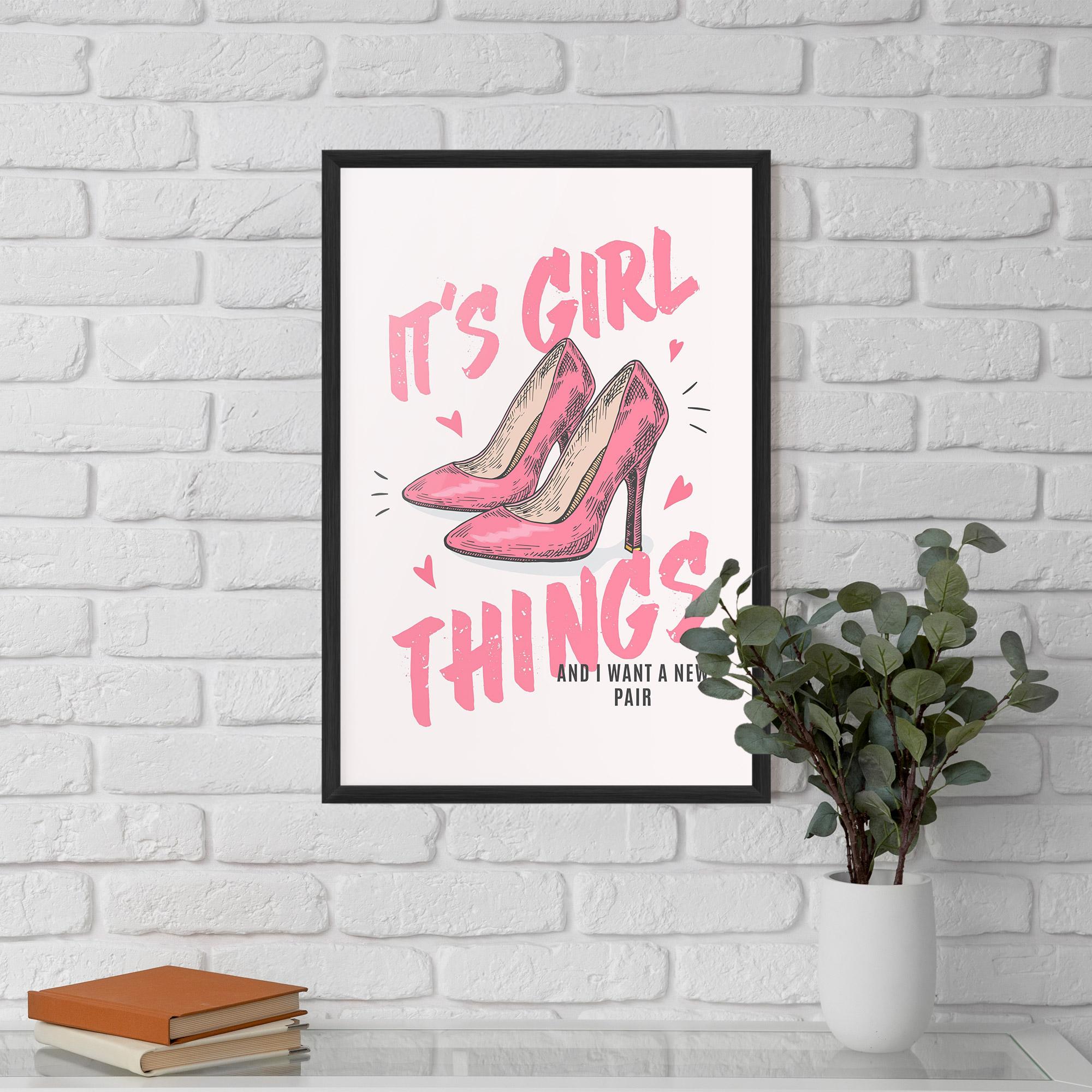 Gerahmte Poster Girl Things mockup 5
