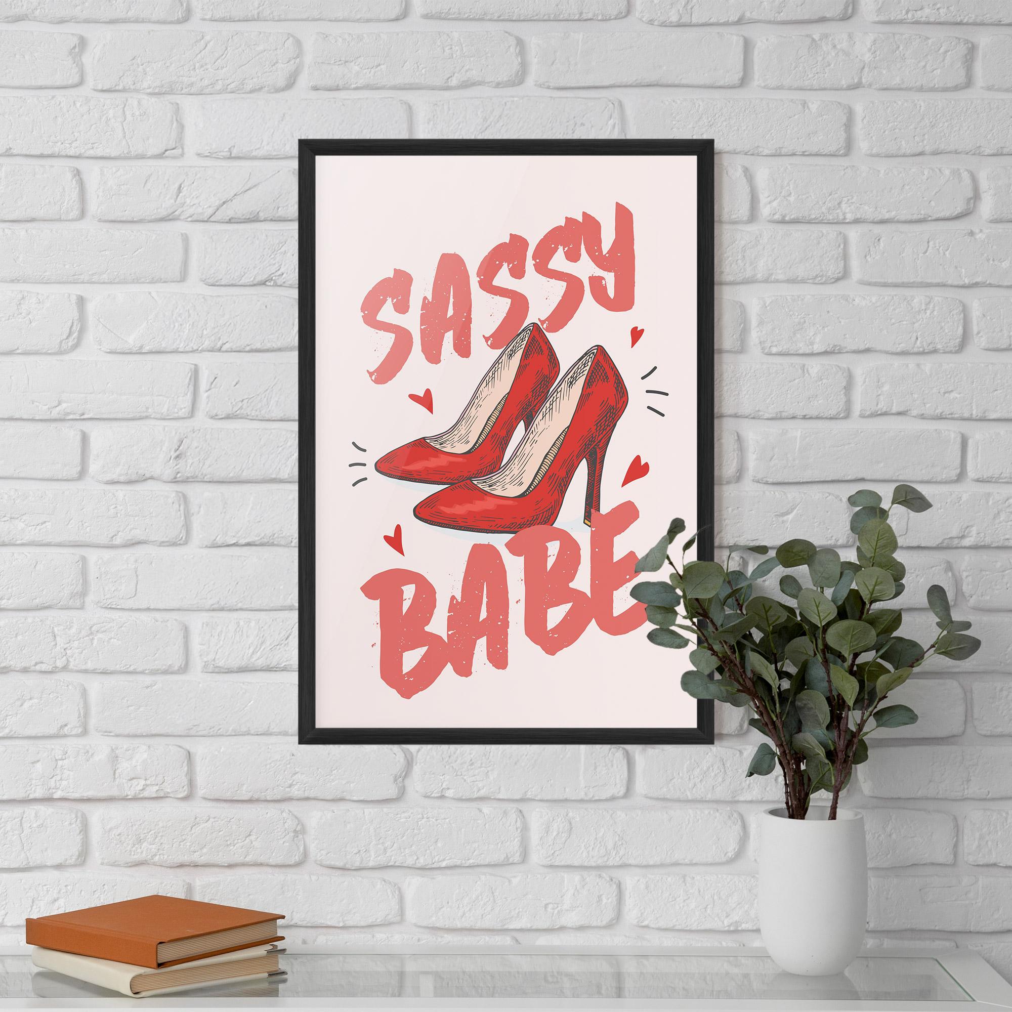 Gerahmte Poster Sassy Babe mockup 5