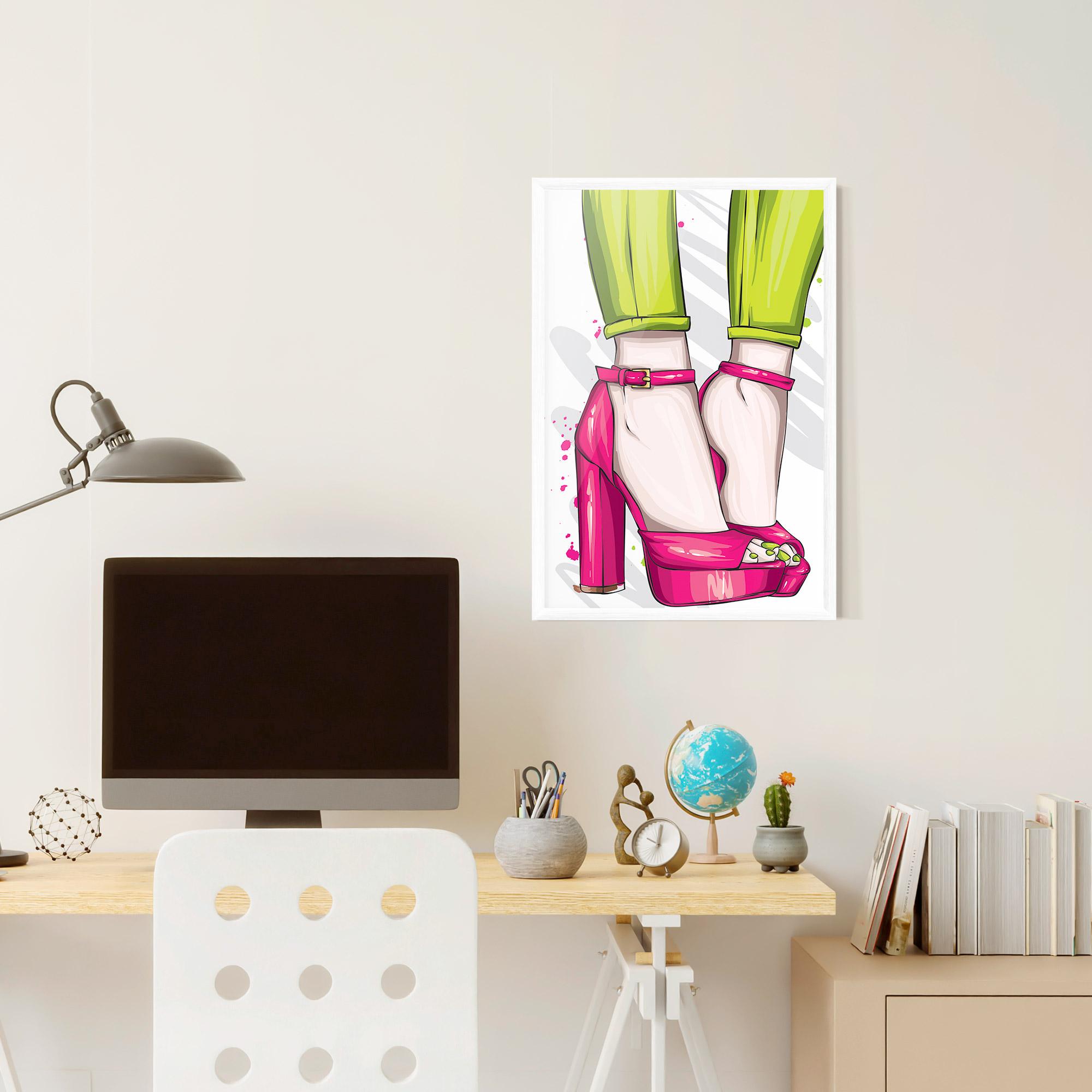 Gerahmte Poster Green Nails mockup 6